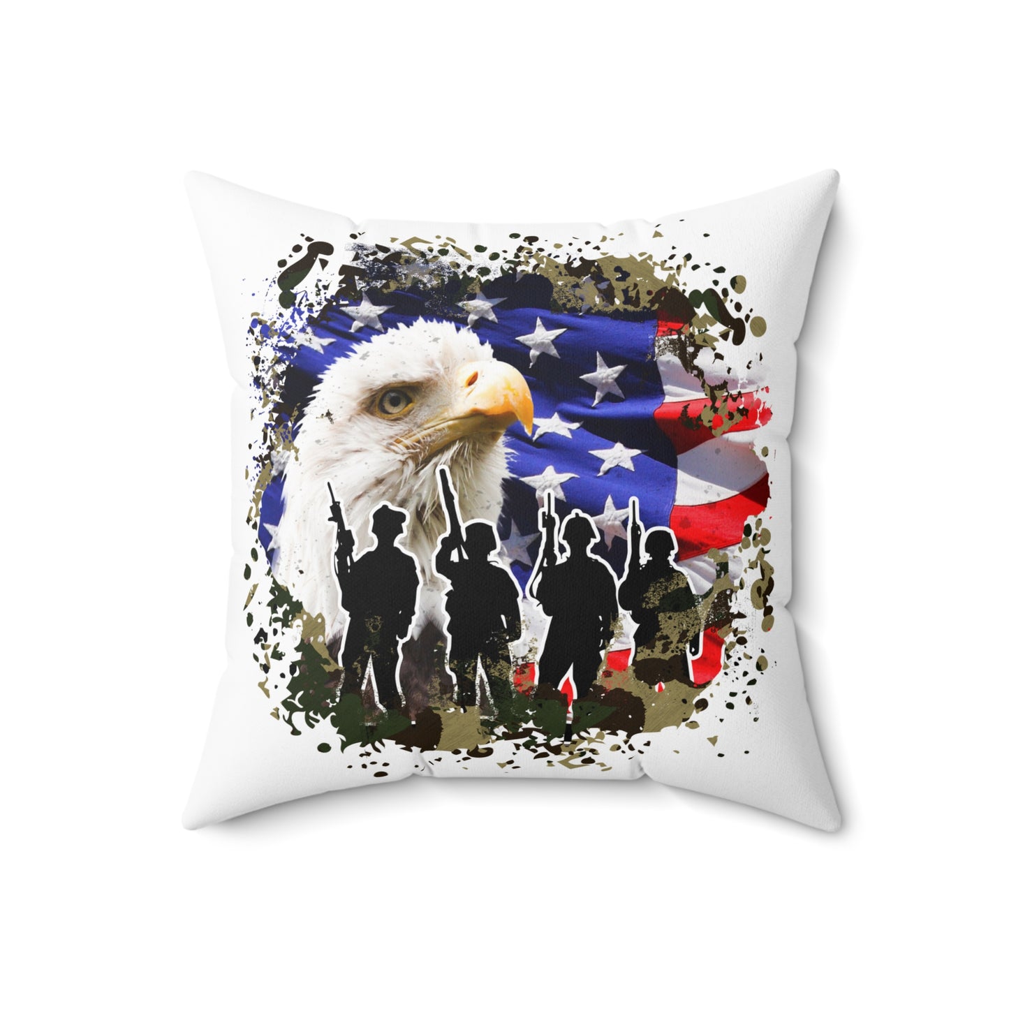 American Eagle Throw Pillow