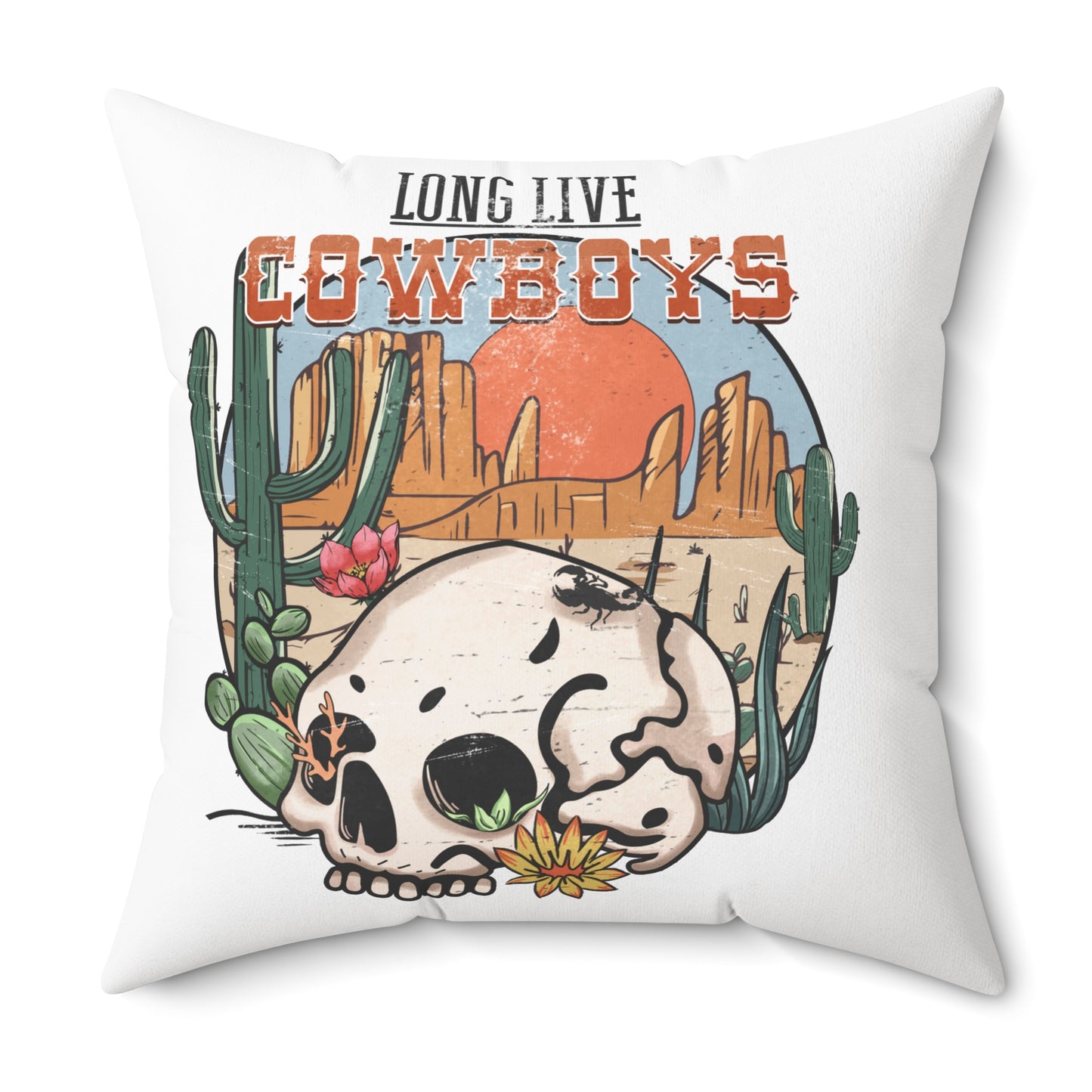 Spun Polyester Square Pillow