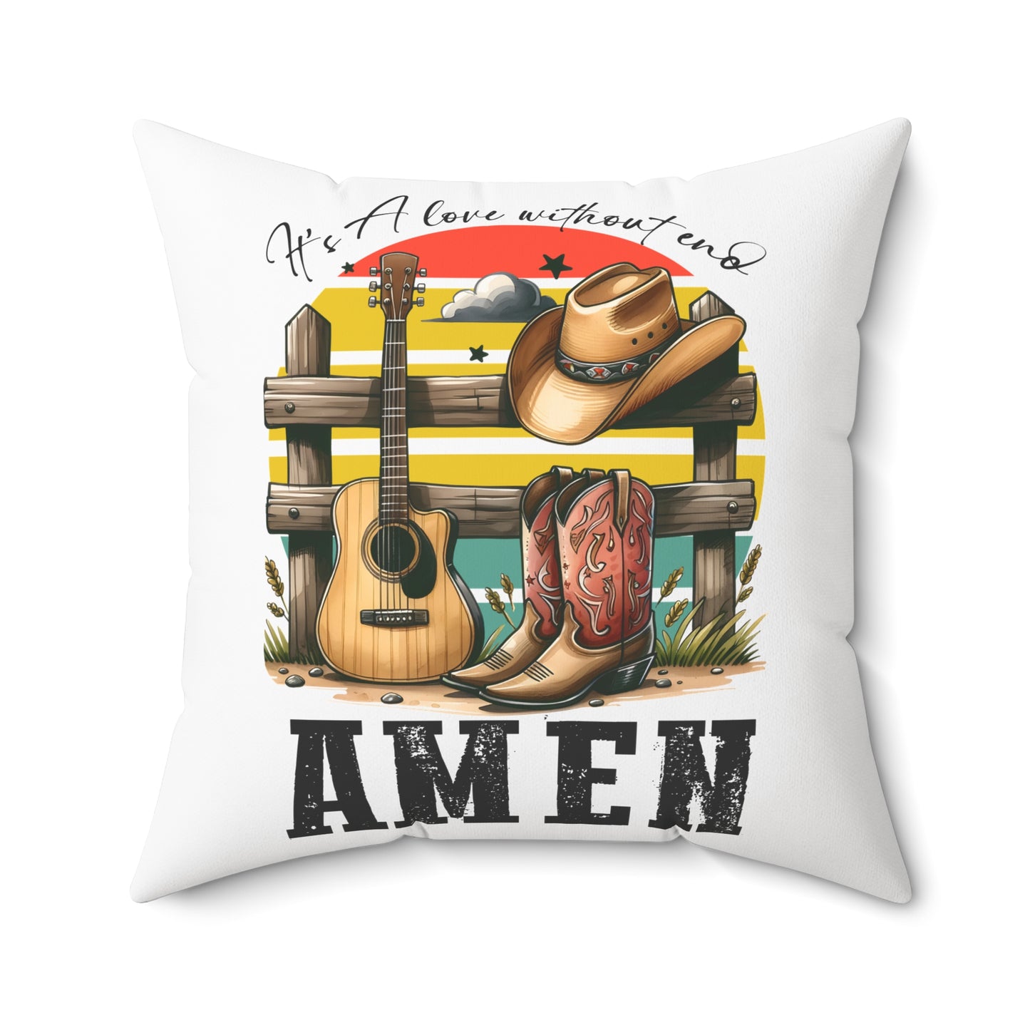 Spun Polyester Square Pillow