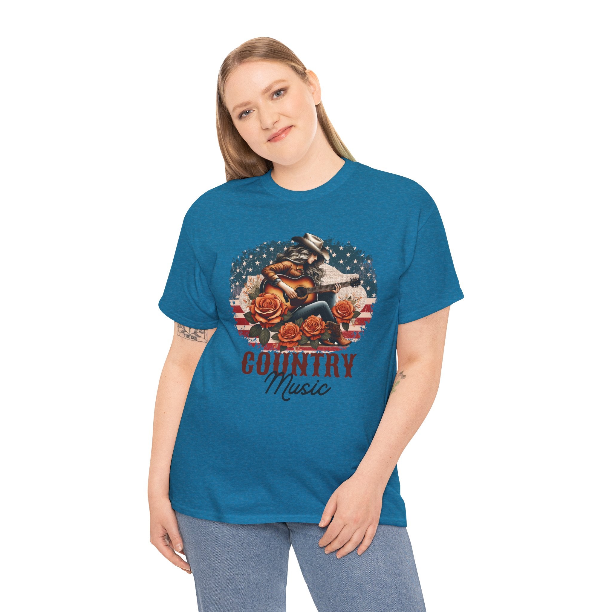 Country Music American Flag Tee