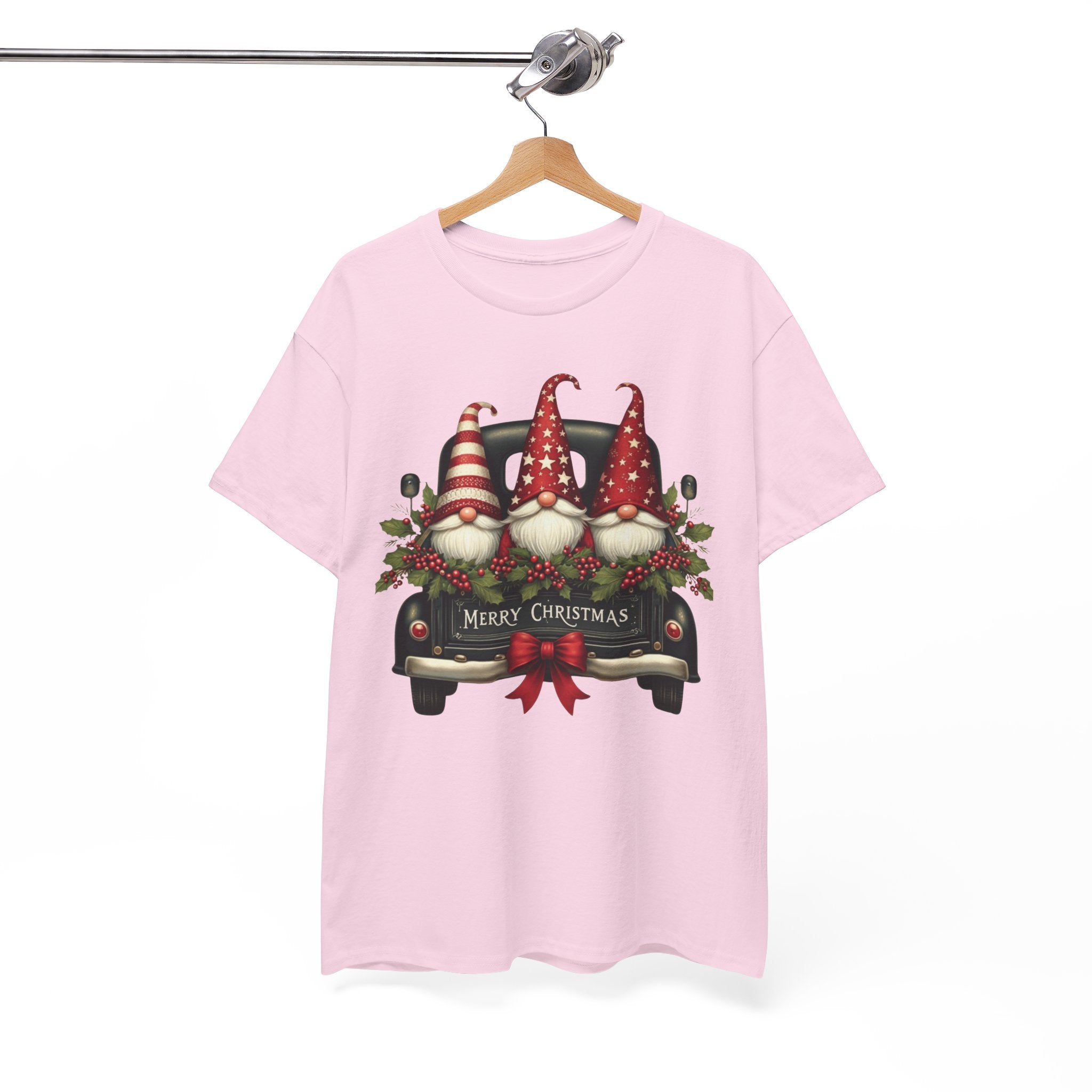 Christmas Gnome Truck Tee — Merry Christmas Holiday Shirt