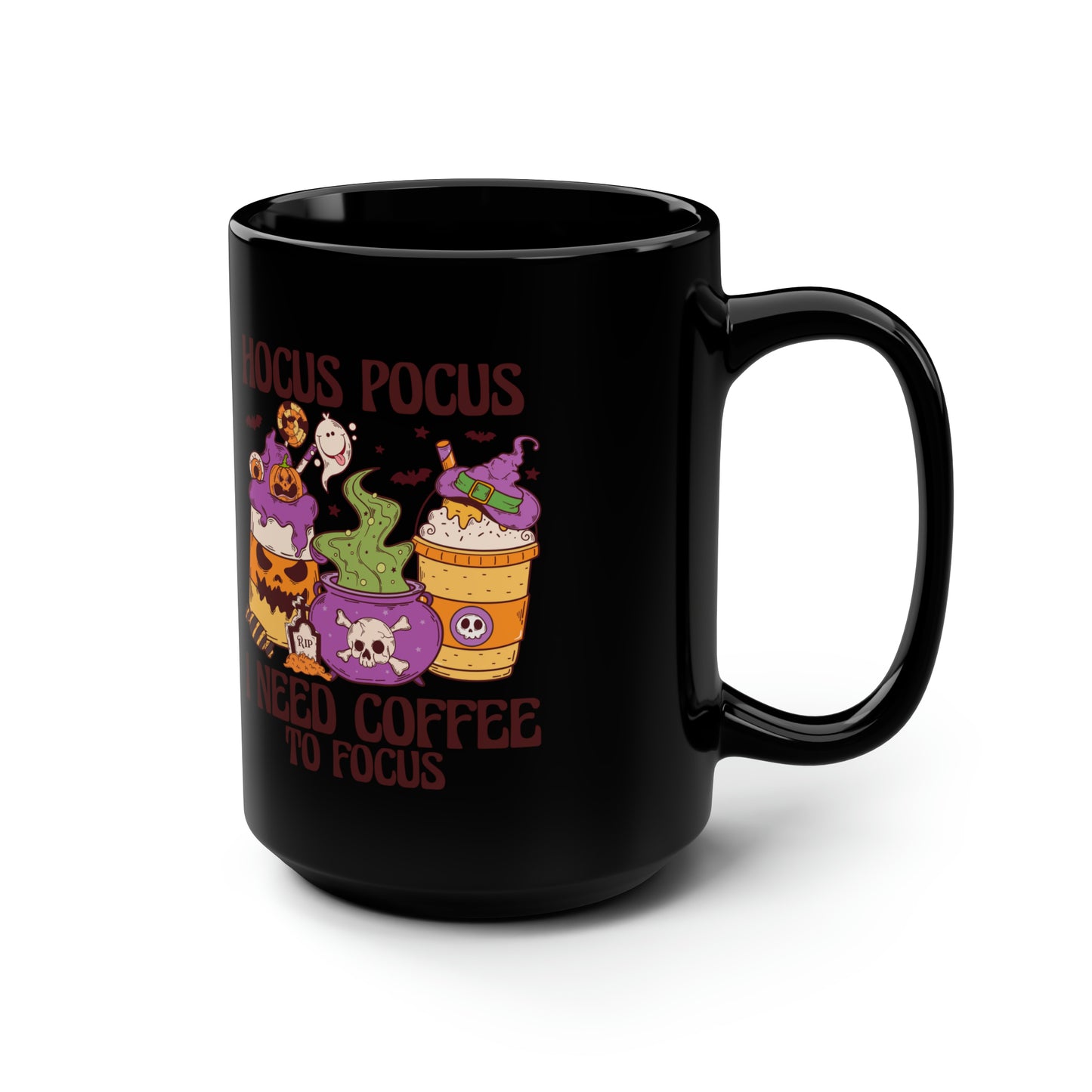 Black Mug, 15oz