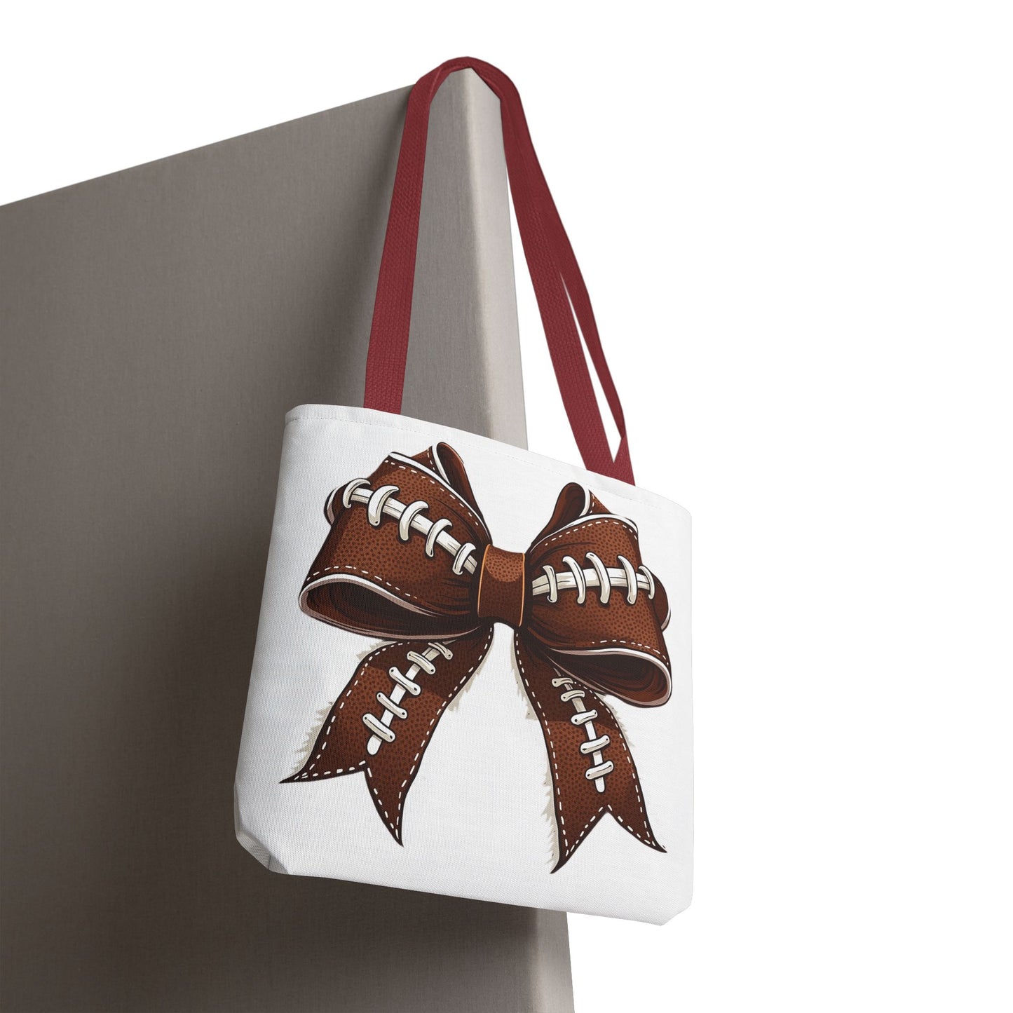 Football Bow Tote Bag