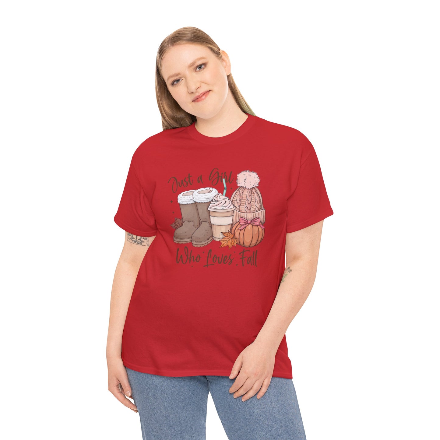 Just a Girl Who Loves Fall, Vintage Style Tee