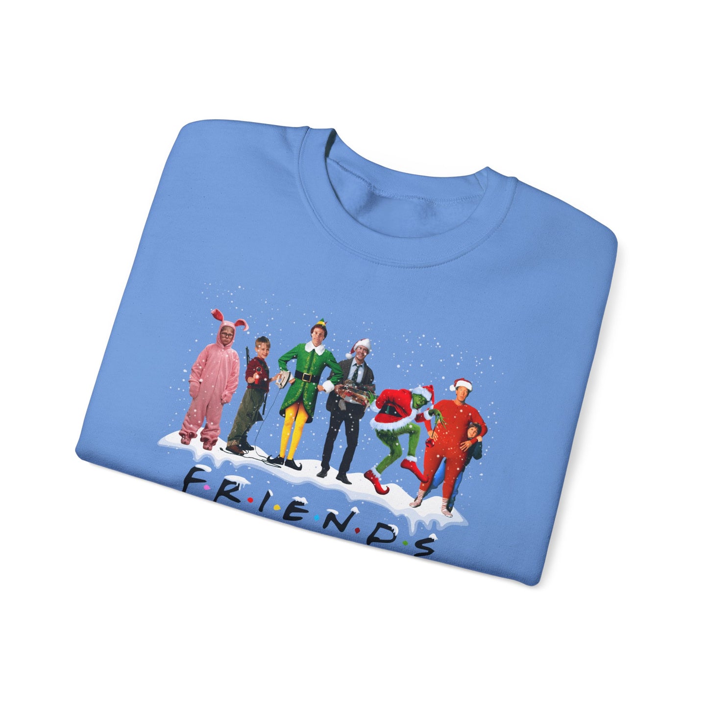 Festive Friends Crewneck Sweatshirt - Cozy Holiday Apparel