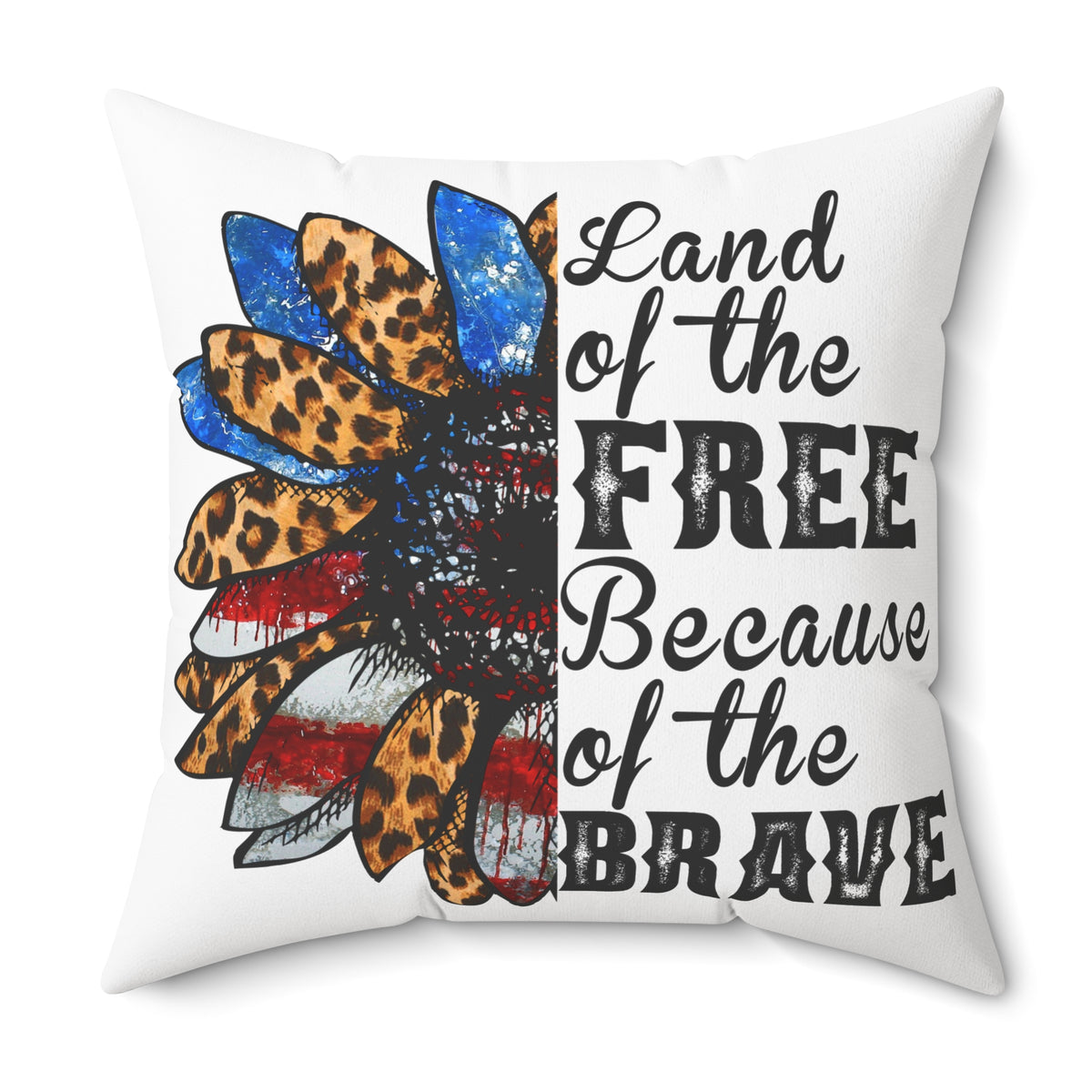 Land of the Free Throw Pillow