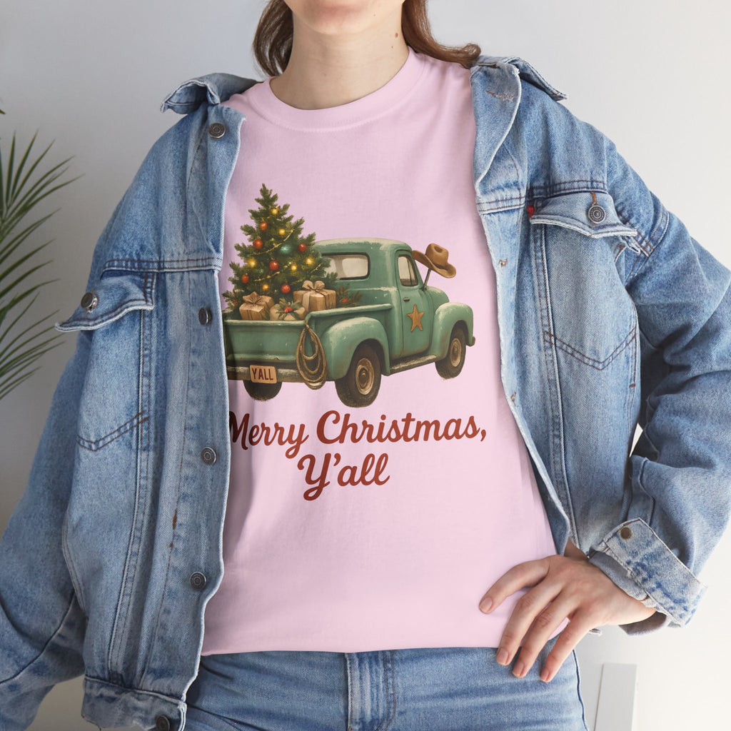'Merry Christmas, Y'all' Vintage Holiday Tee