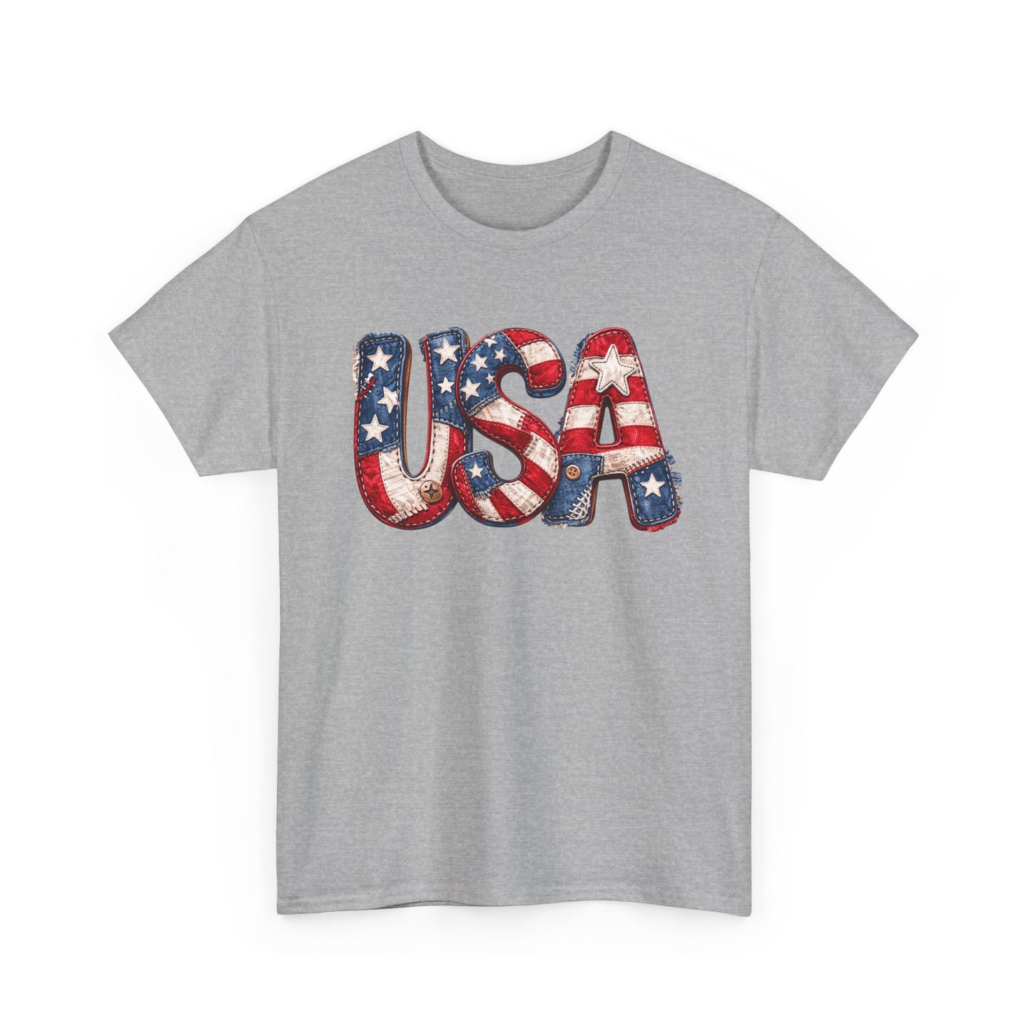 USA Flag Graphic Tee — Patriotic Fourth of July Shirt