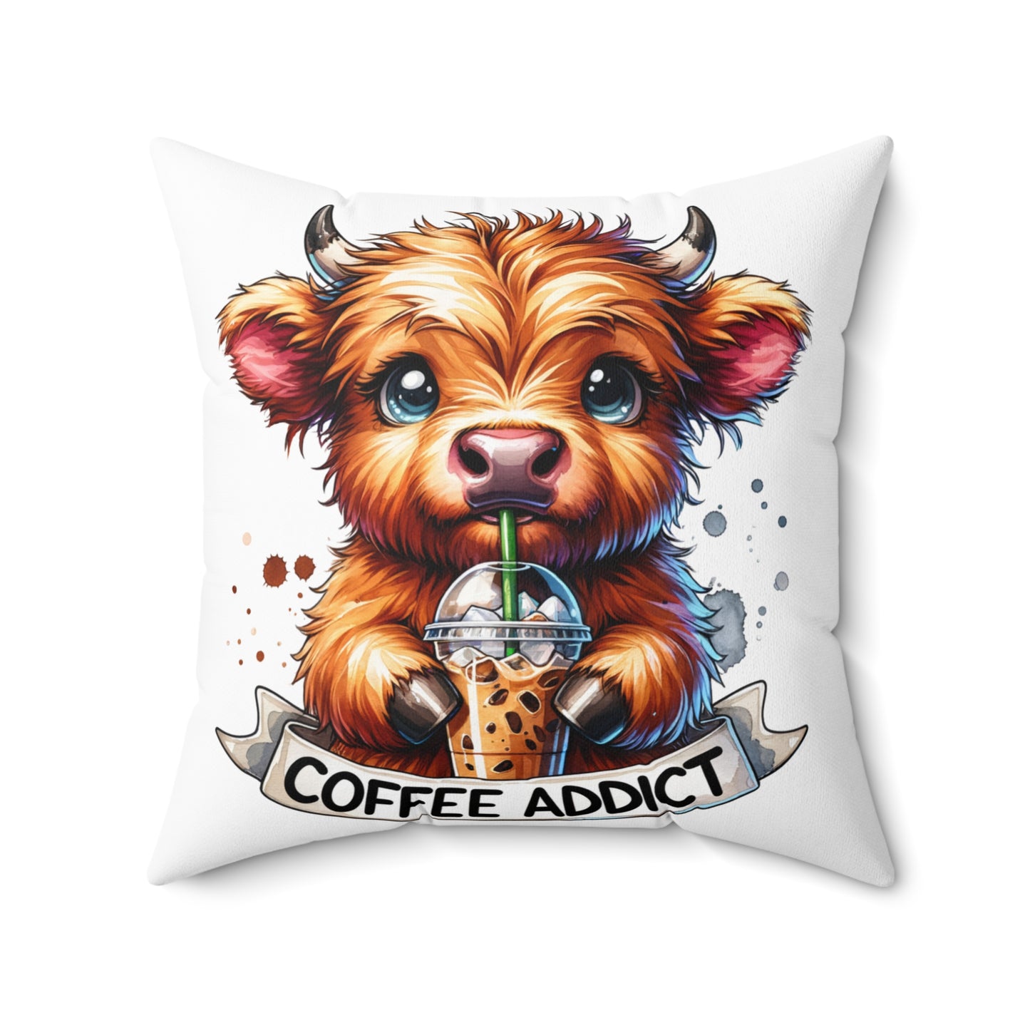 Spun Polyester Square Pillow