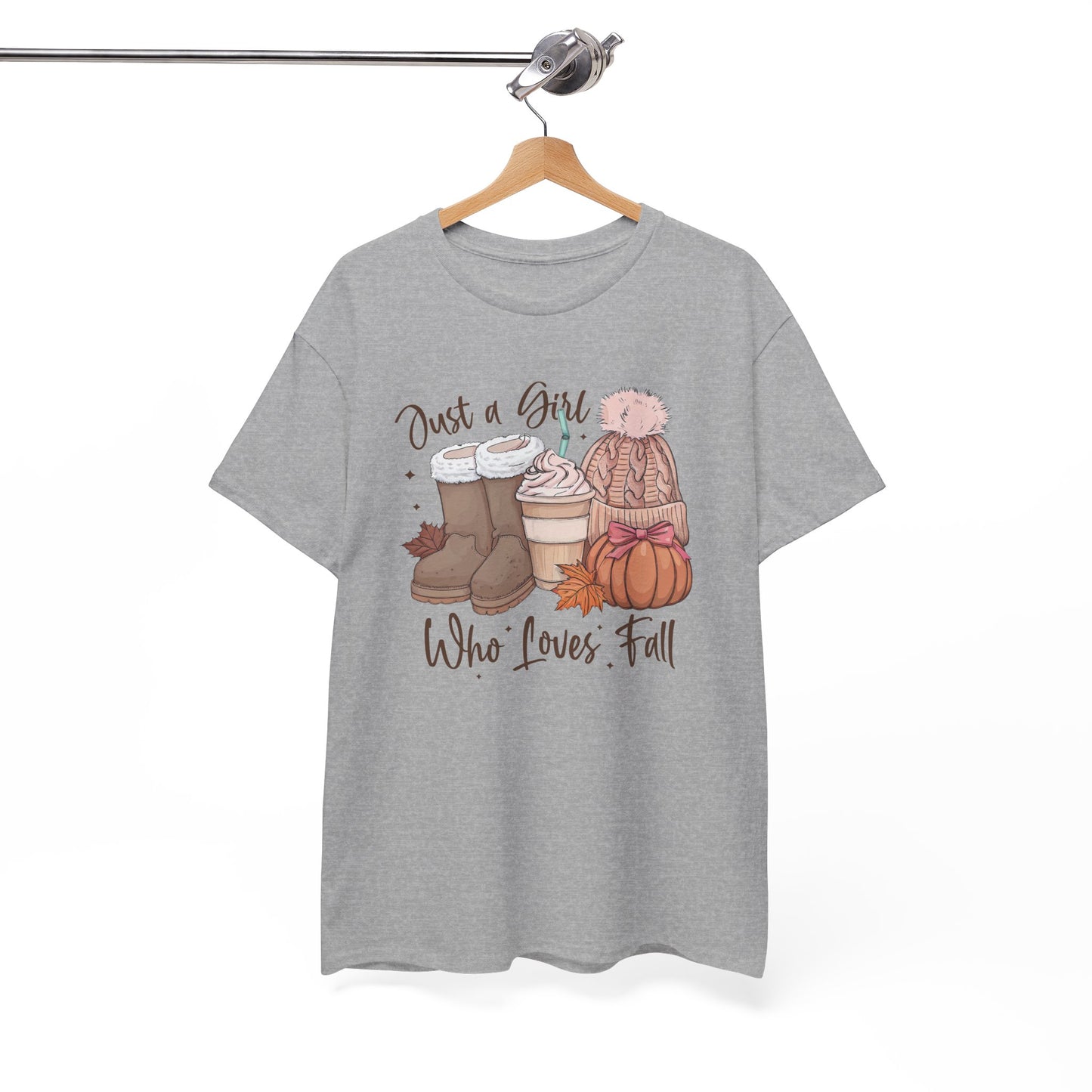 Just a Girl Who Loves Fall, Vintage Style Tee
