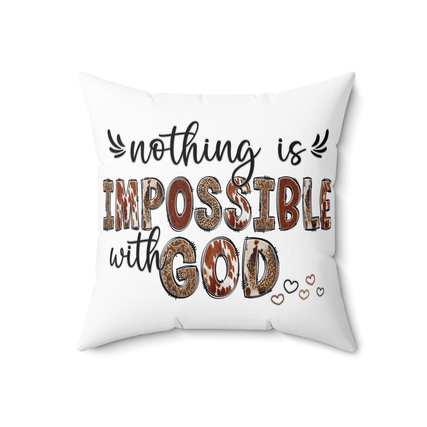 Spun Polyester Square Pillow