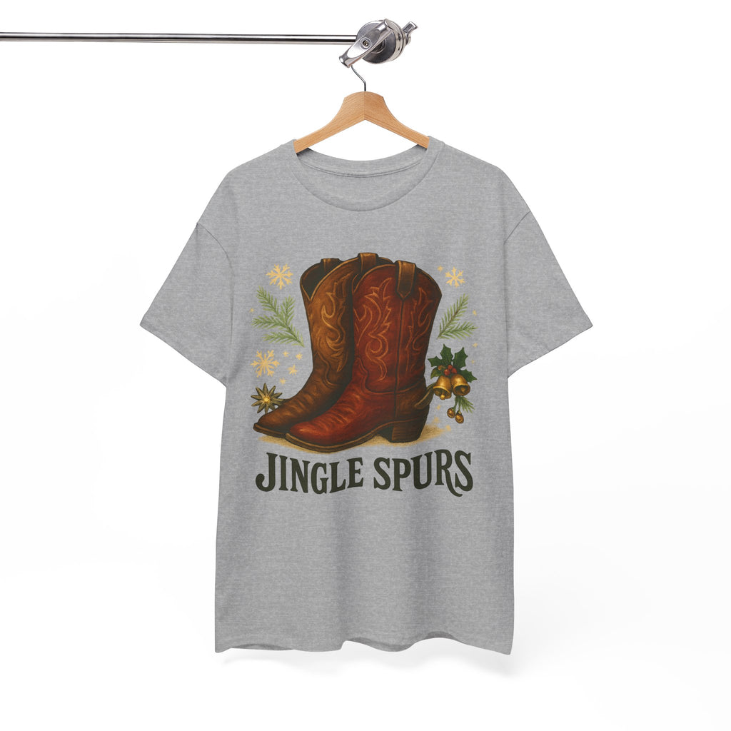 Jingle Spurs Cowboy Boots Christmas T‑Shirt