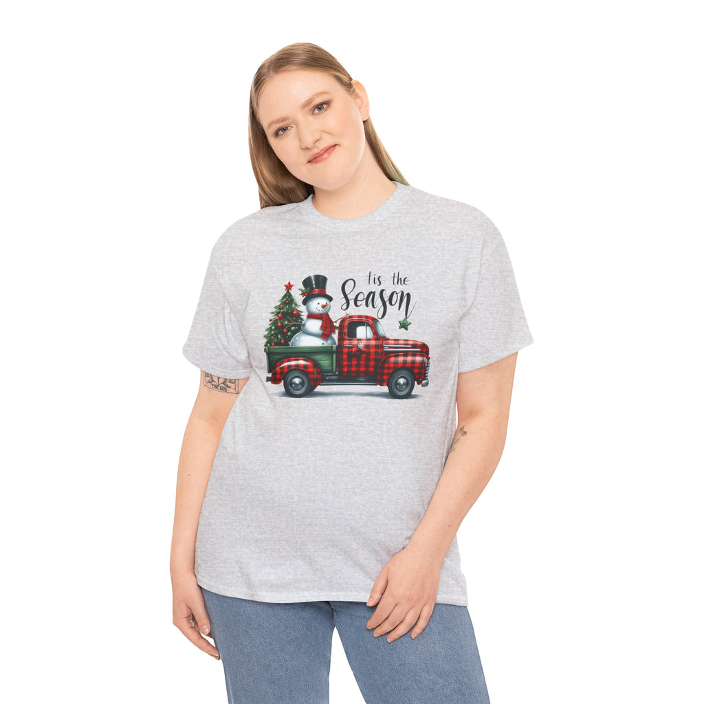 "Tis the Season" Heavy Cotton Tee - Festive Holiday Shirt