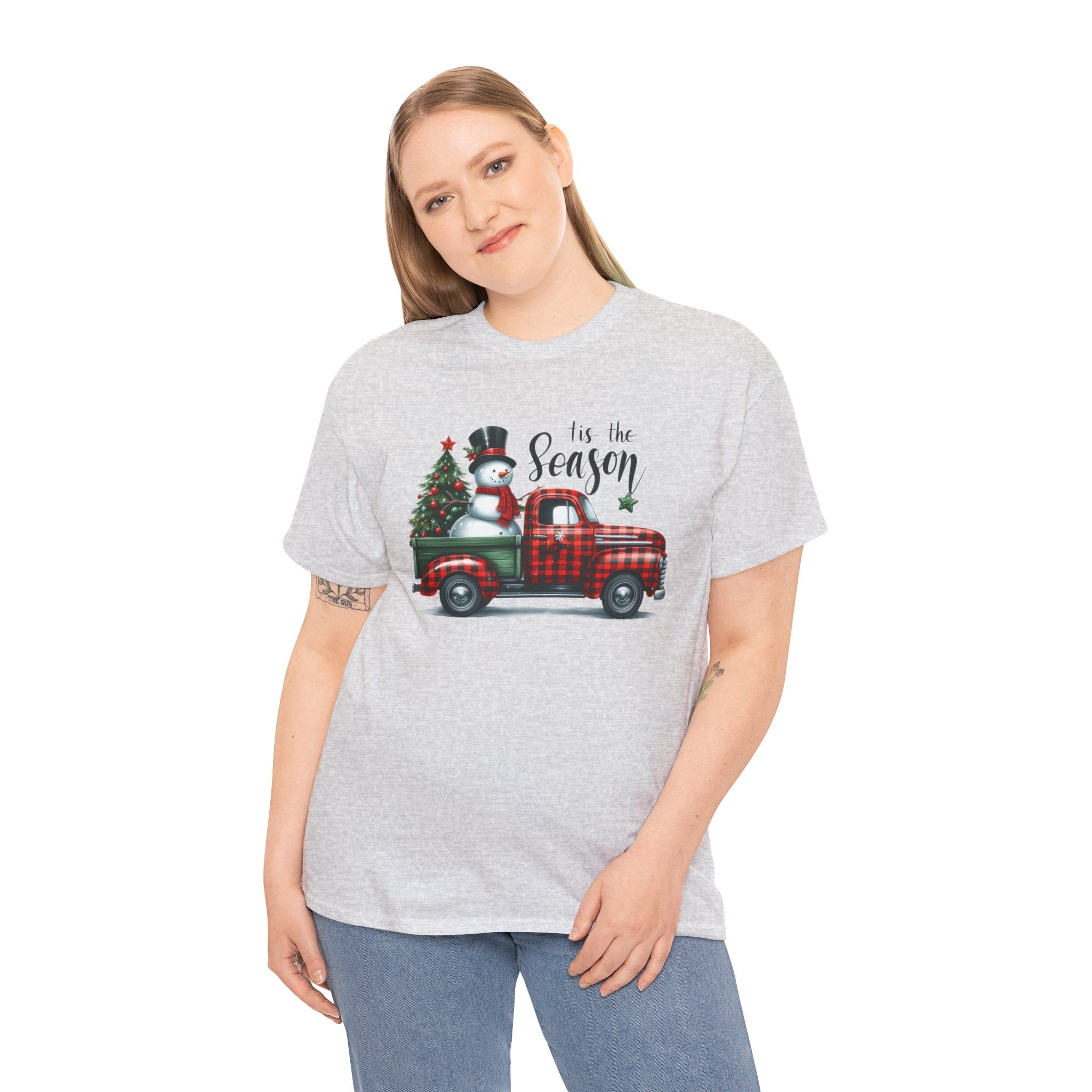 "Tis the Season" Heavy Cotton Tee - Festive Holiday Shirt