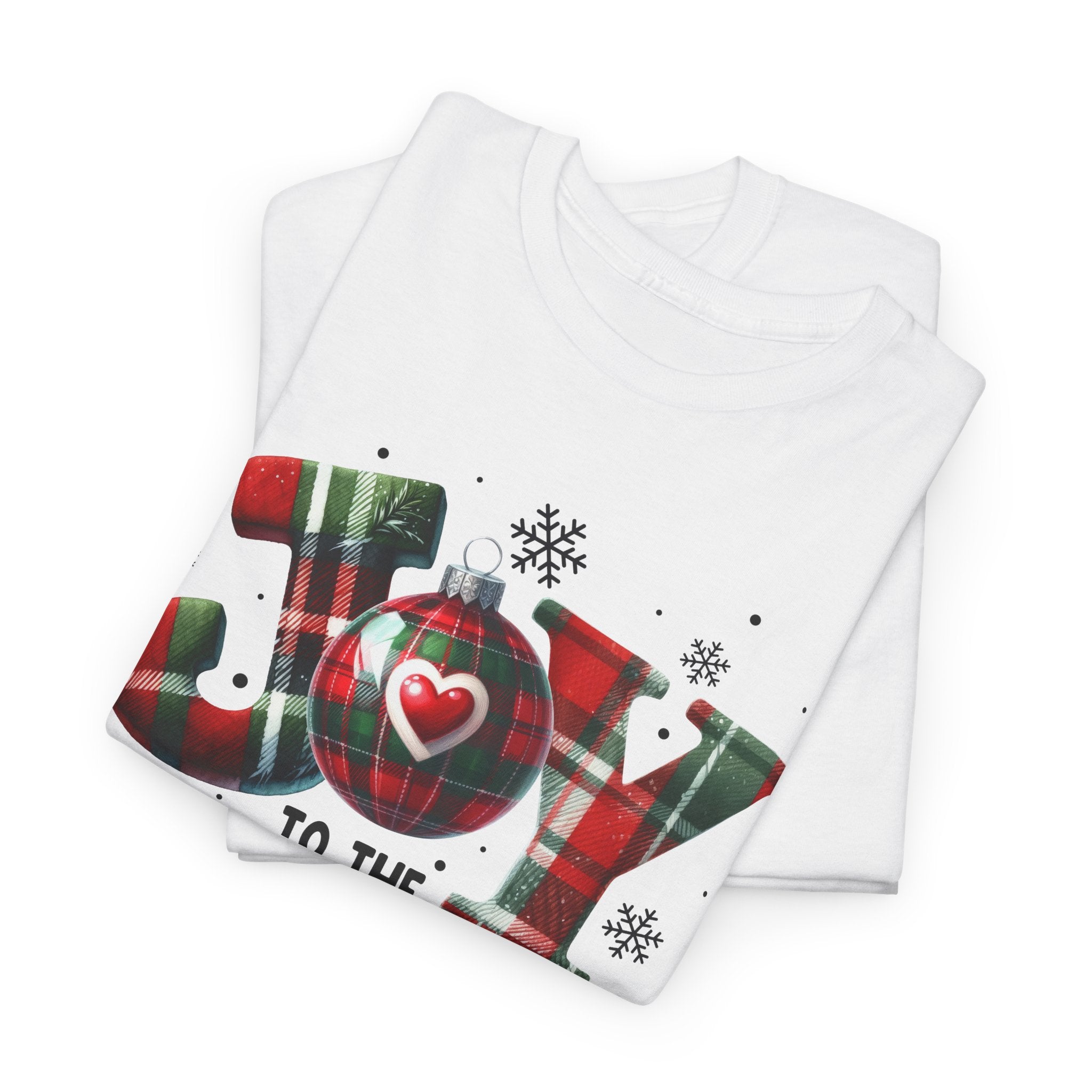 Joy to the World -Heavy Cotton Tee - Christmas Holiday Shirt