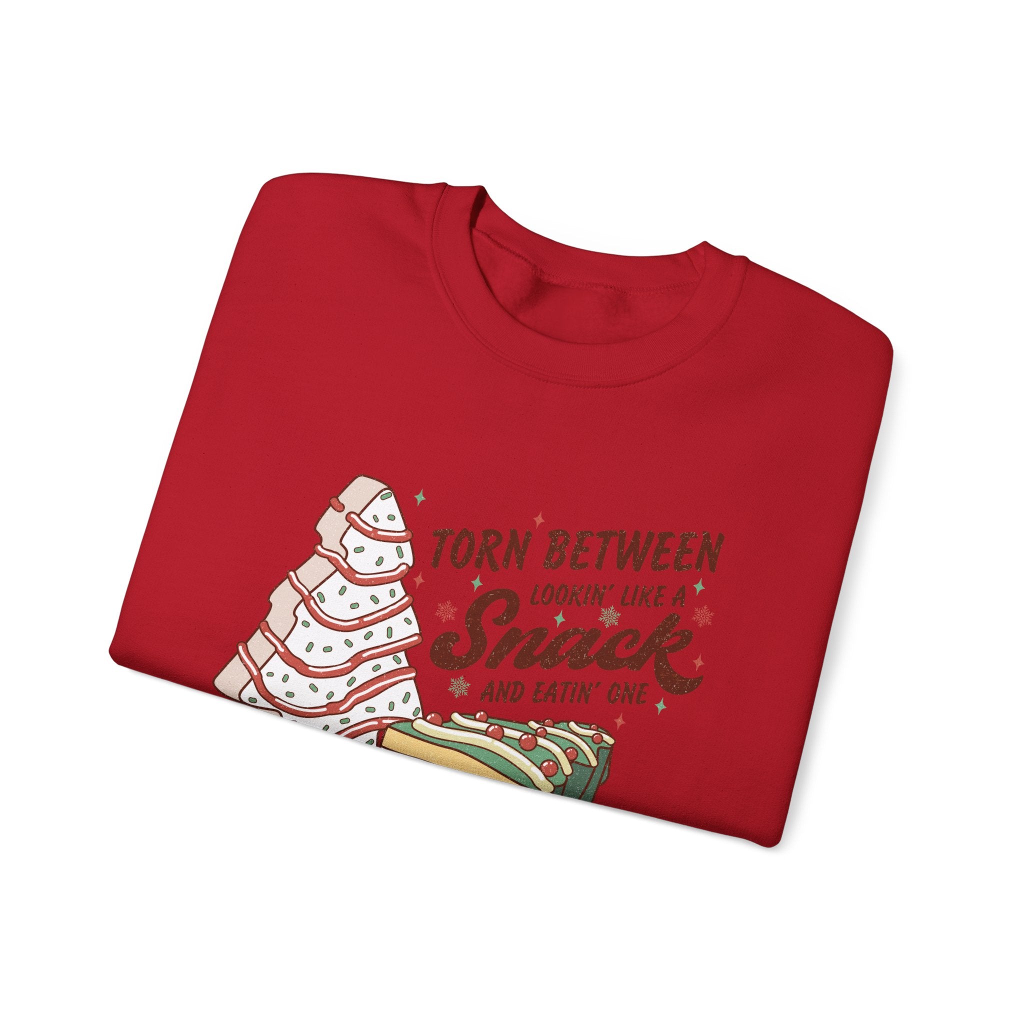 Snack Lovers Crewneck Sweatshirt – 'Torn Between Looking Like a Snack and Eatin One'