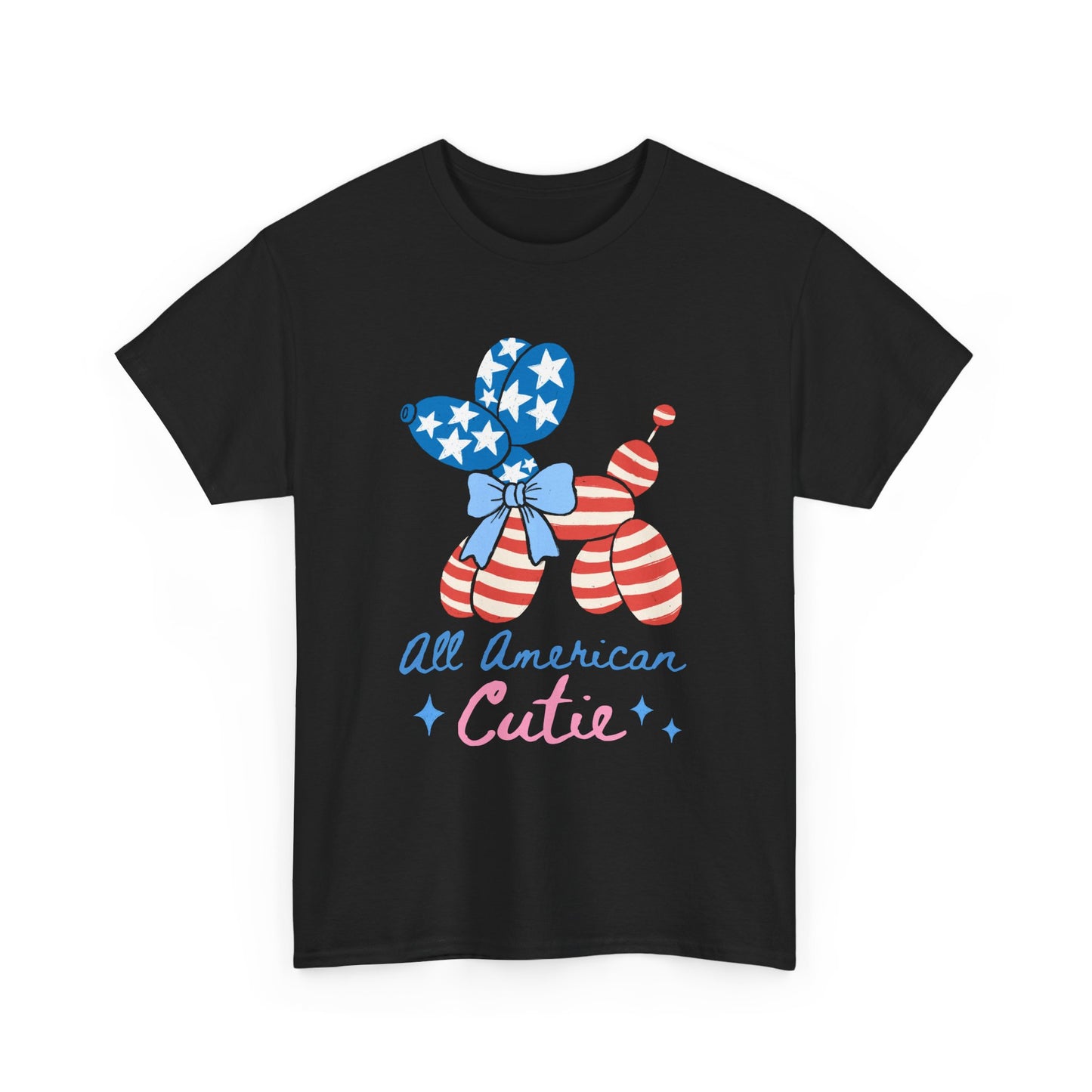 All American Cutie Patriotic Balloon Dog Tee