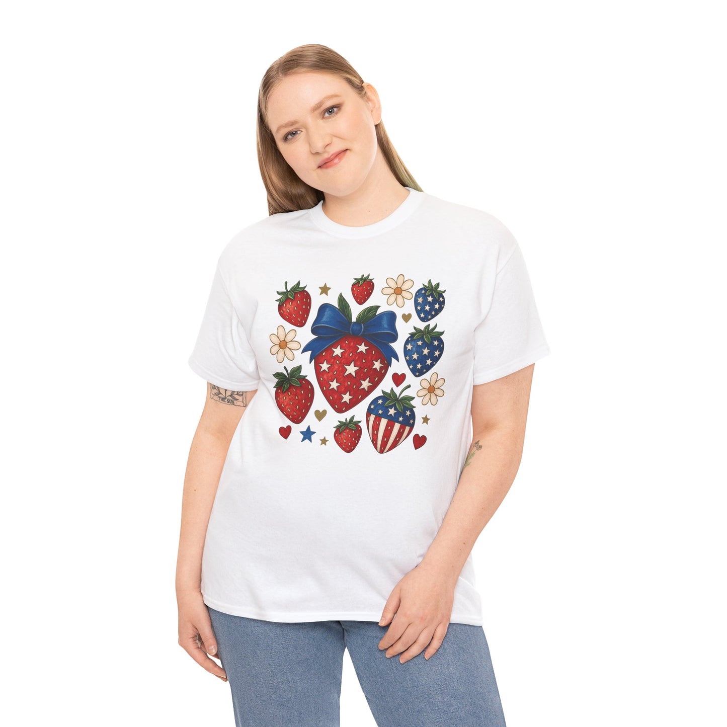 Patriotic Strawberry Tee