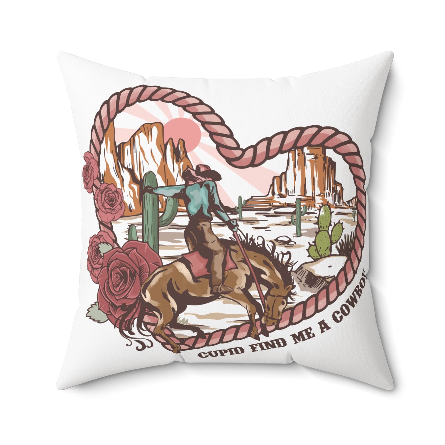 Spun Polyester Square Pillow