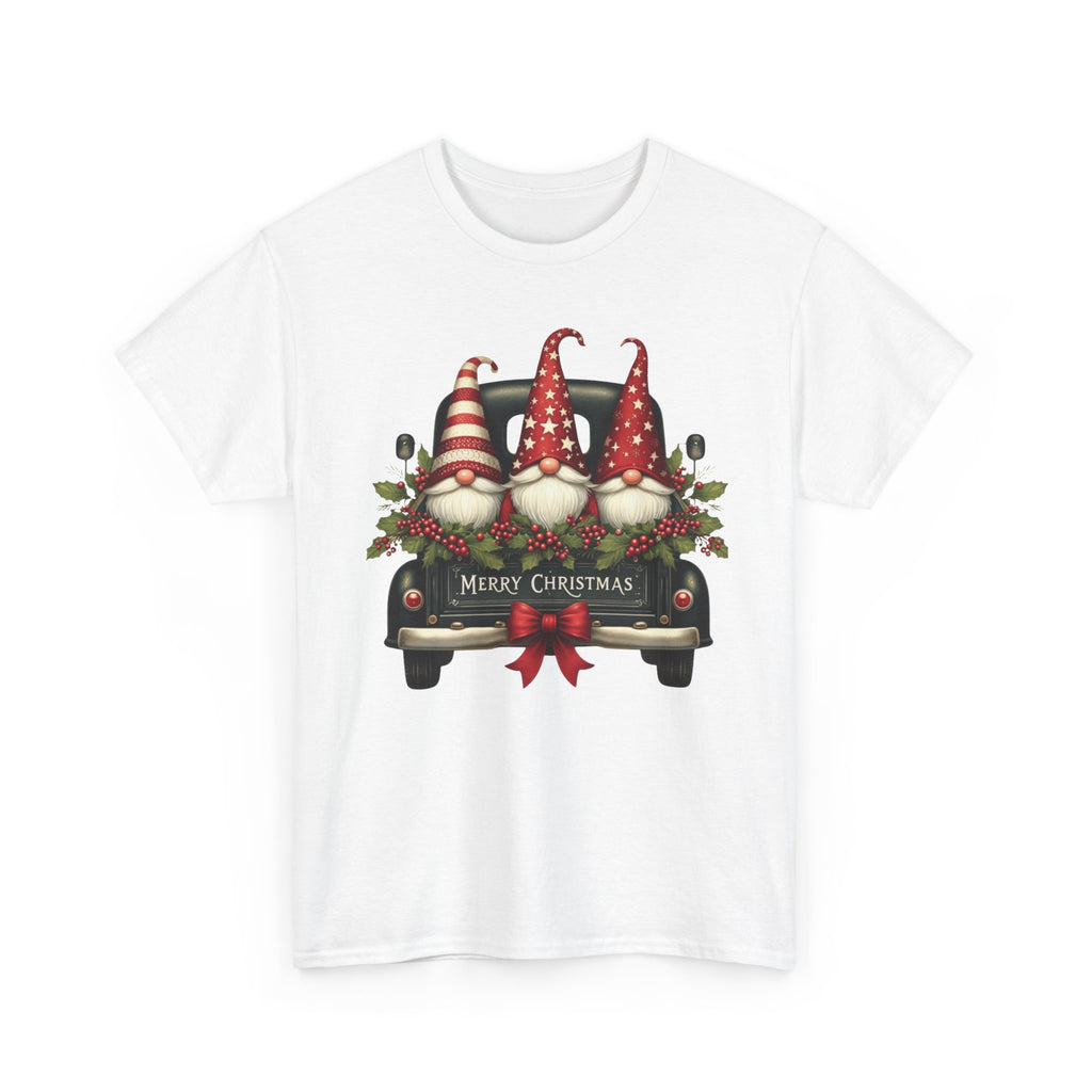 Christmas Gnome Truck Tee — Merry Christmas Holiday Shirt
