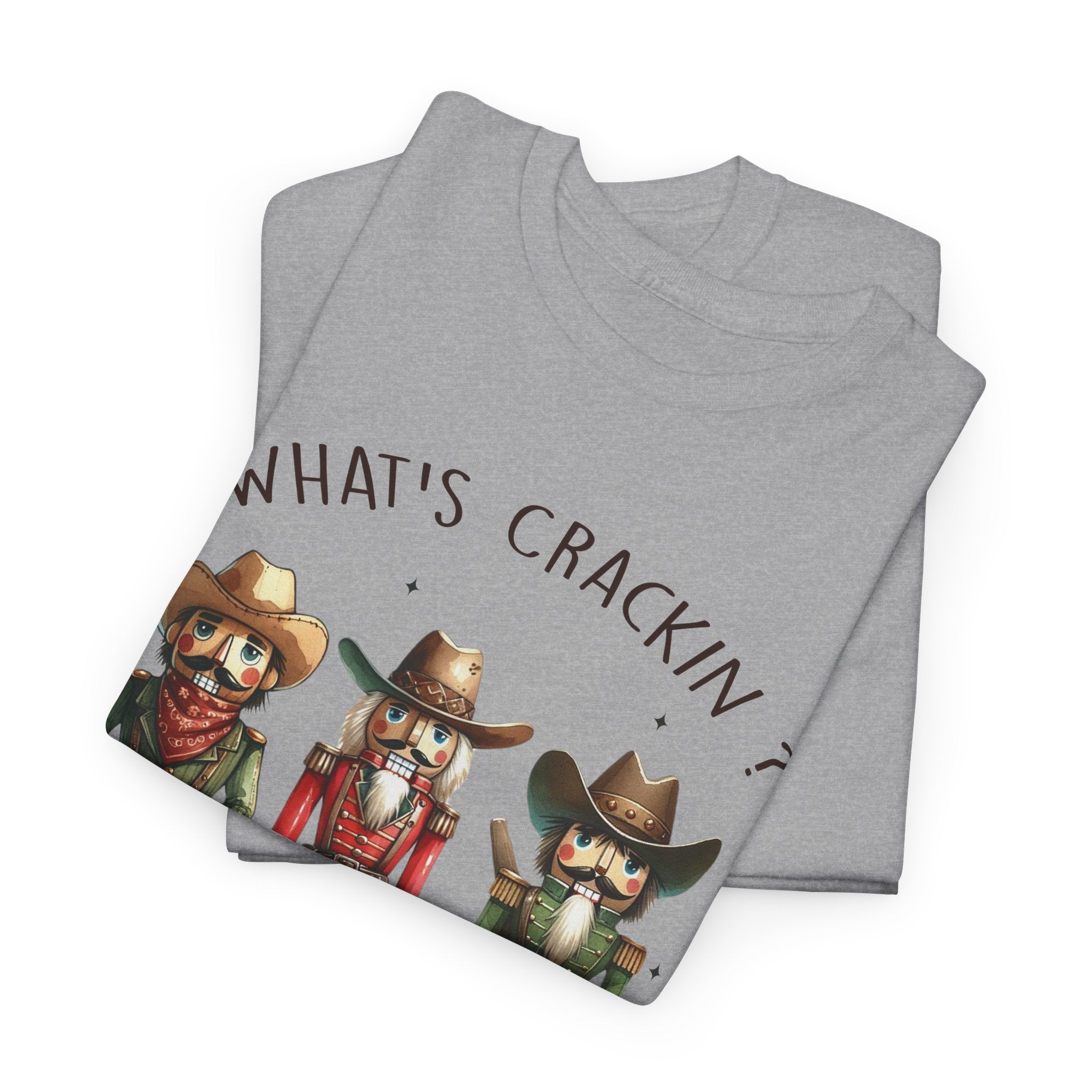 What's Crackin'? Cowboy Graphic Heavy Cotton Tee