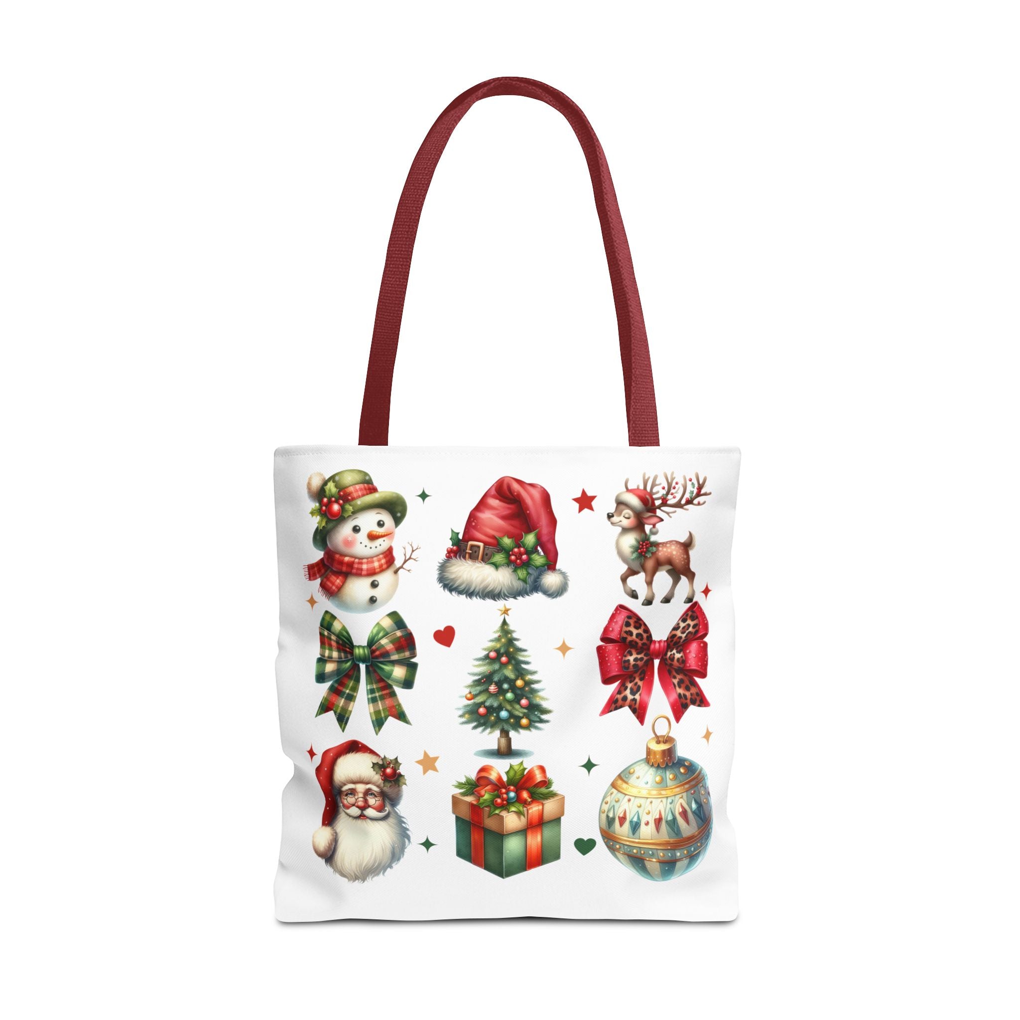 Festive Holiday Tote Bag with Christmas Designs