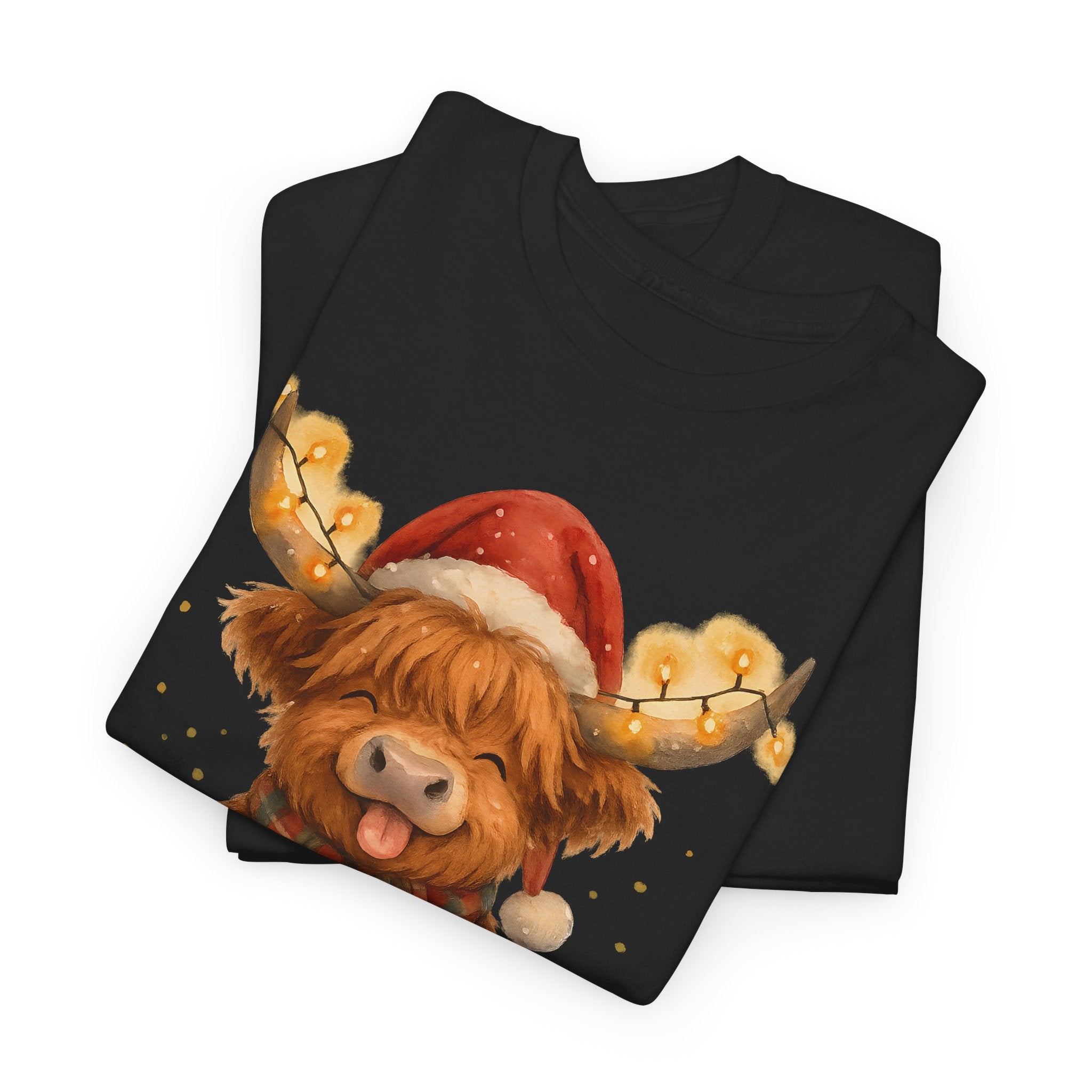 Christmas Highland Cow Tee