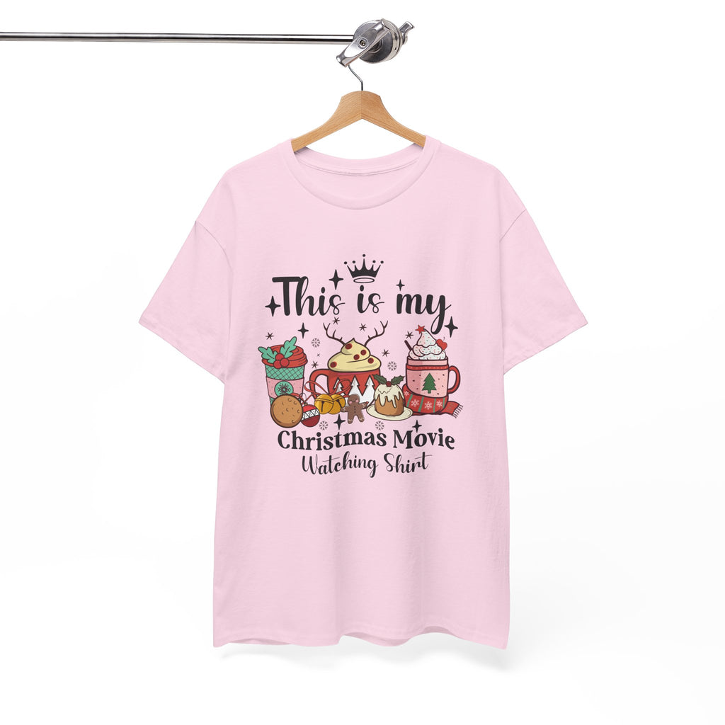 Christmas Movie Watching Tee - Heavy Cotton Shirt