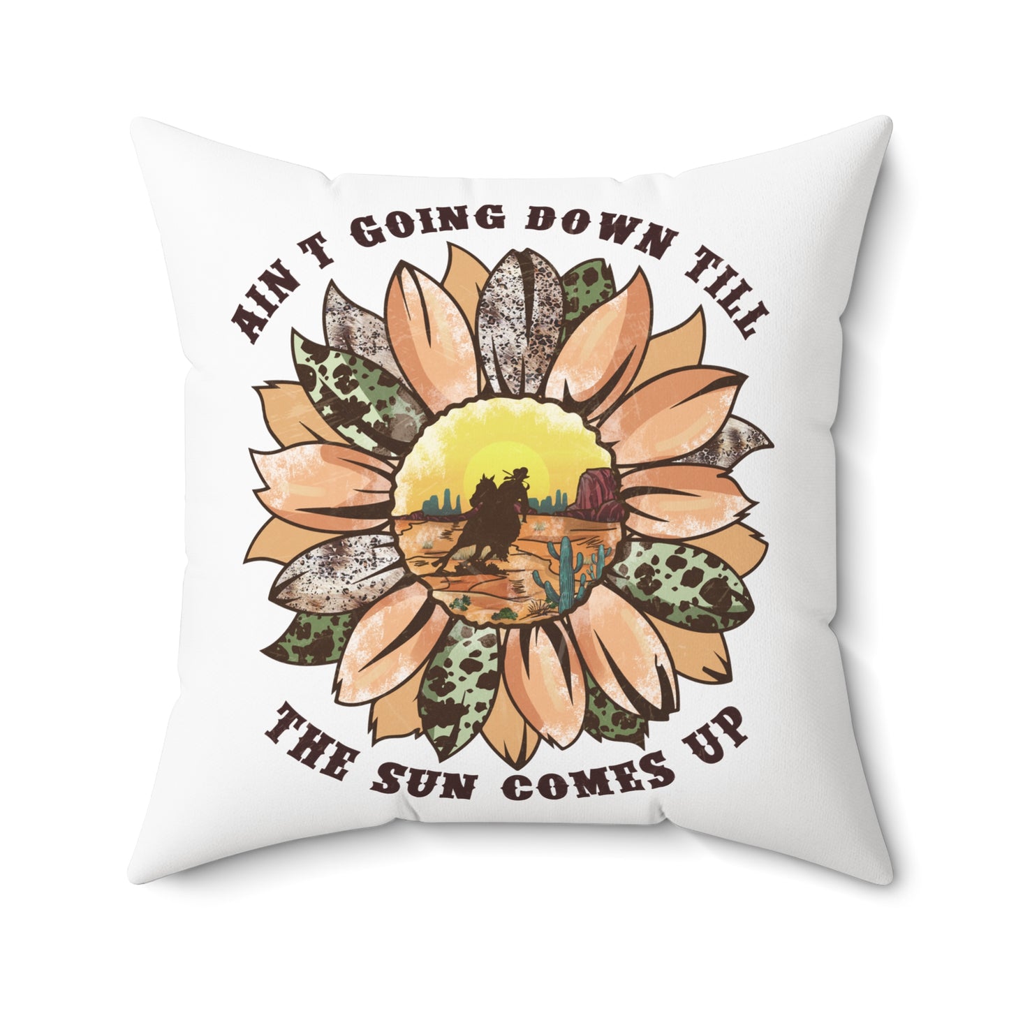 Spun Polyester Square Pillow