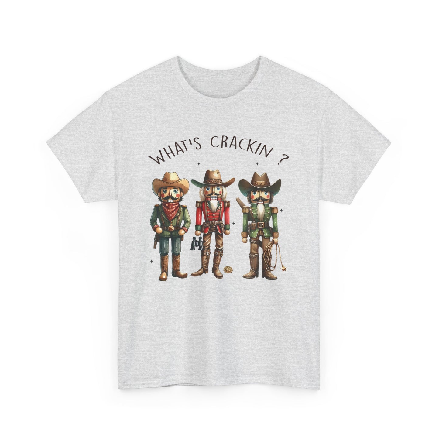 What's Crackin'? Cowboy Graphic Heavy Cotton Tee