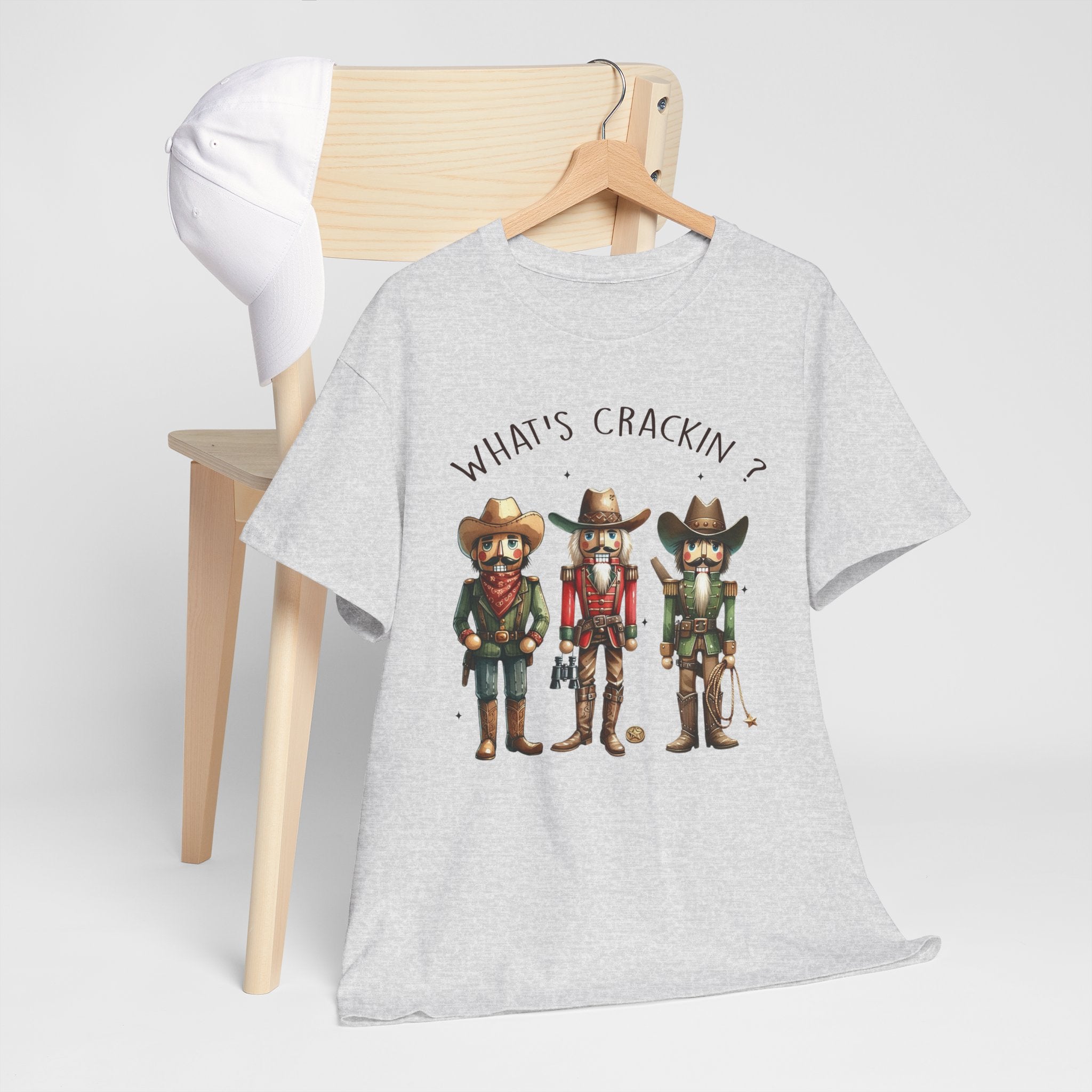 What's Crackin'? Cowboy Graphic Heavy Cotton Tee