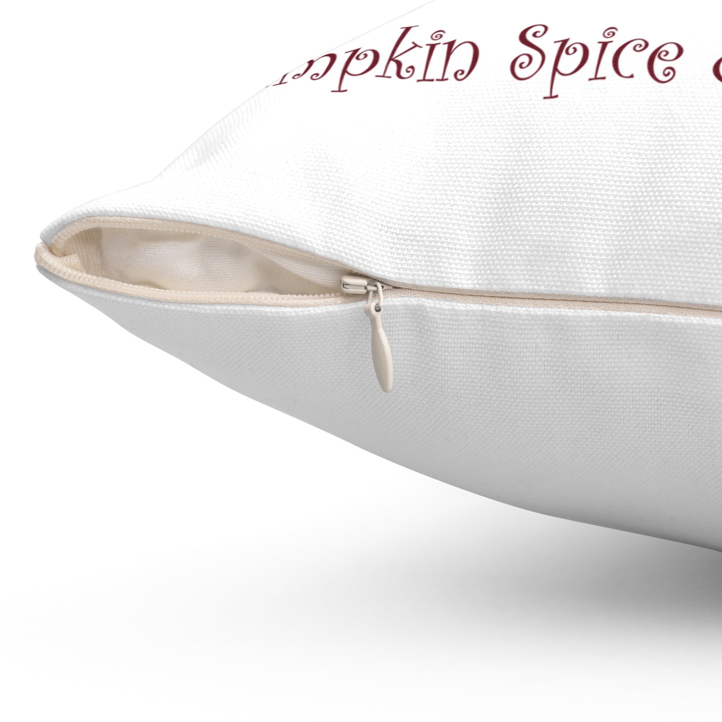 Autumn Pink Pumpkin Pillow — "Pumpkin Spice & Everything Nice" Decorative Fall Throw Pillow