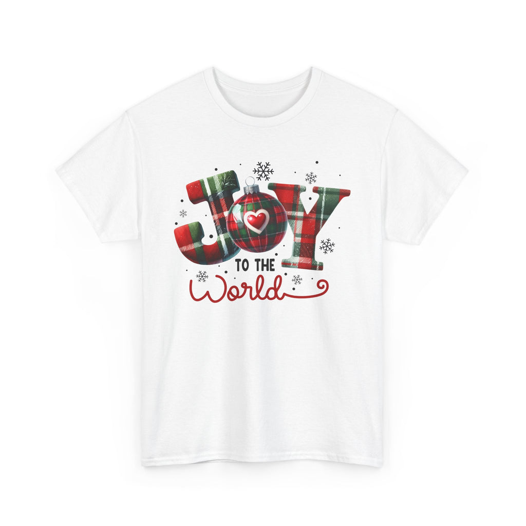 Joy to the World -Heavy Cotton Tee - Christmas Holiday Shirt