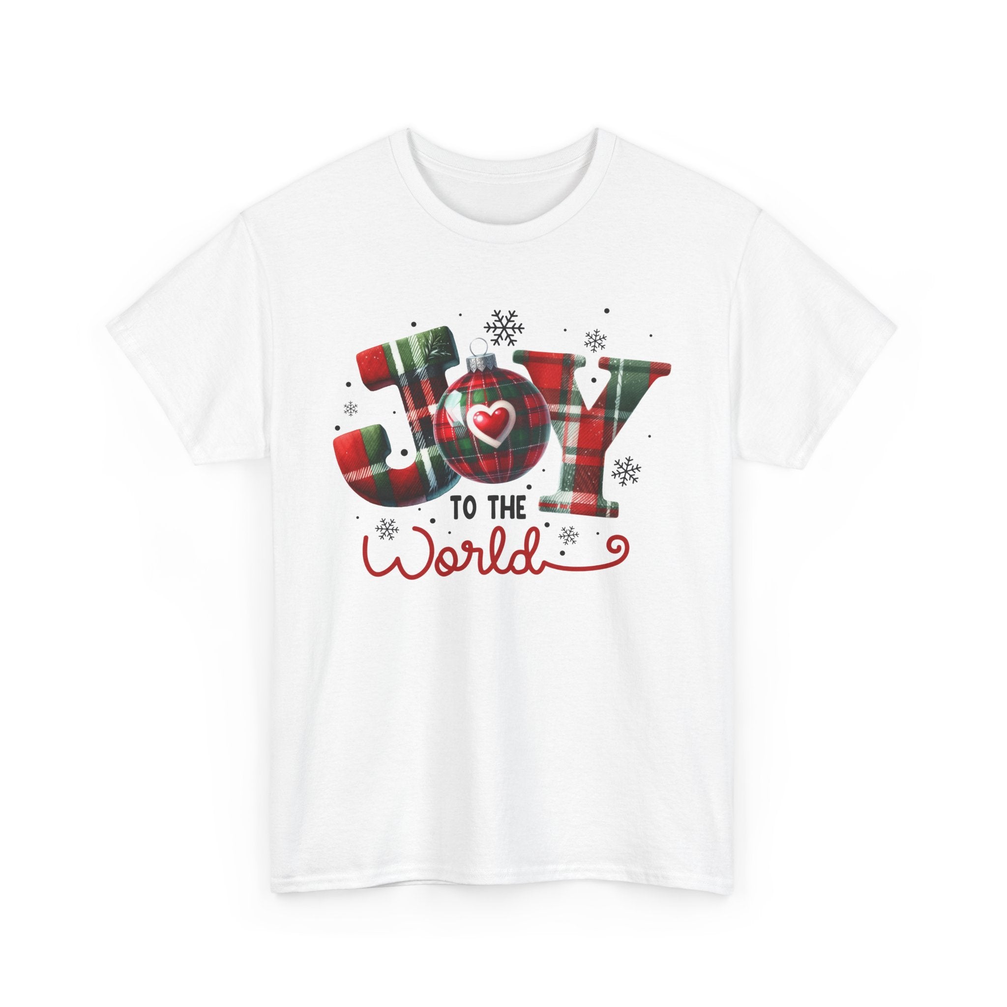 Joy to the World -Heavy Cotton Tee - Christmas Holiday Shirt