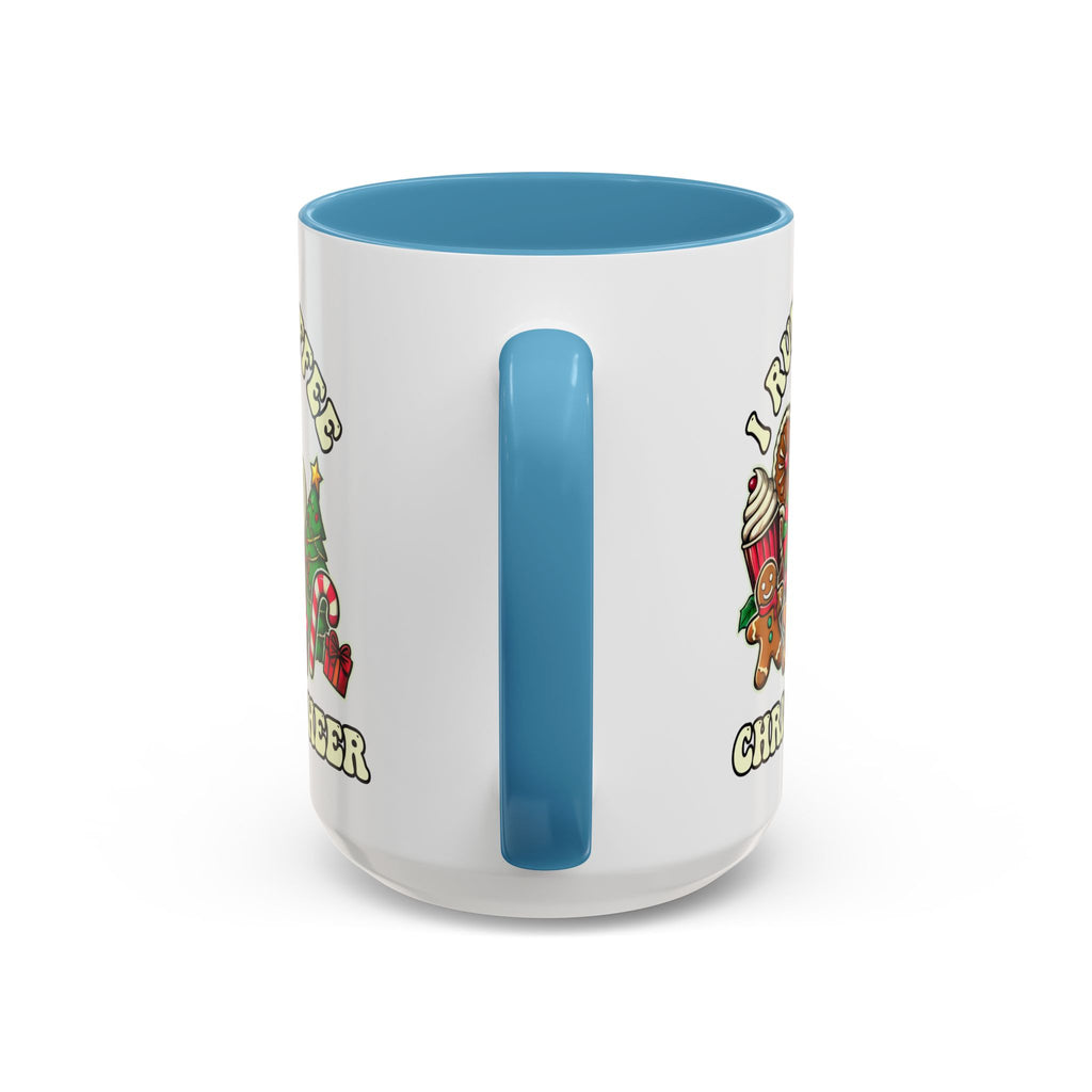 Festive Holiday Coffee Mug - I Run on Coffee and Christmas Cheer