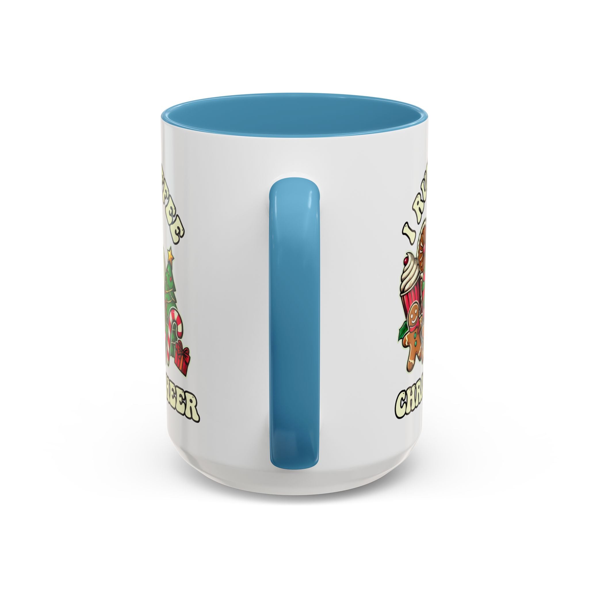 Festive Holiday Coffee Mug - I Run on Coffee and Christmas Cheer