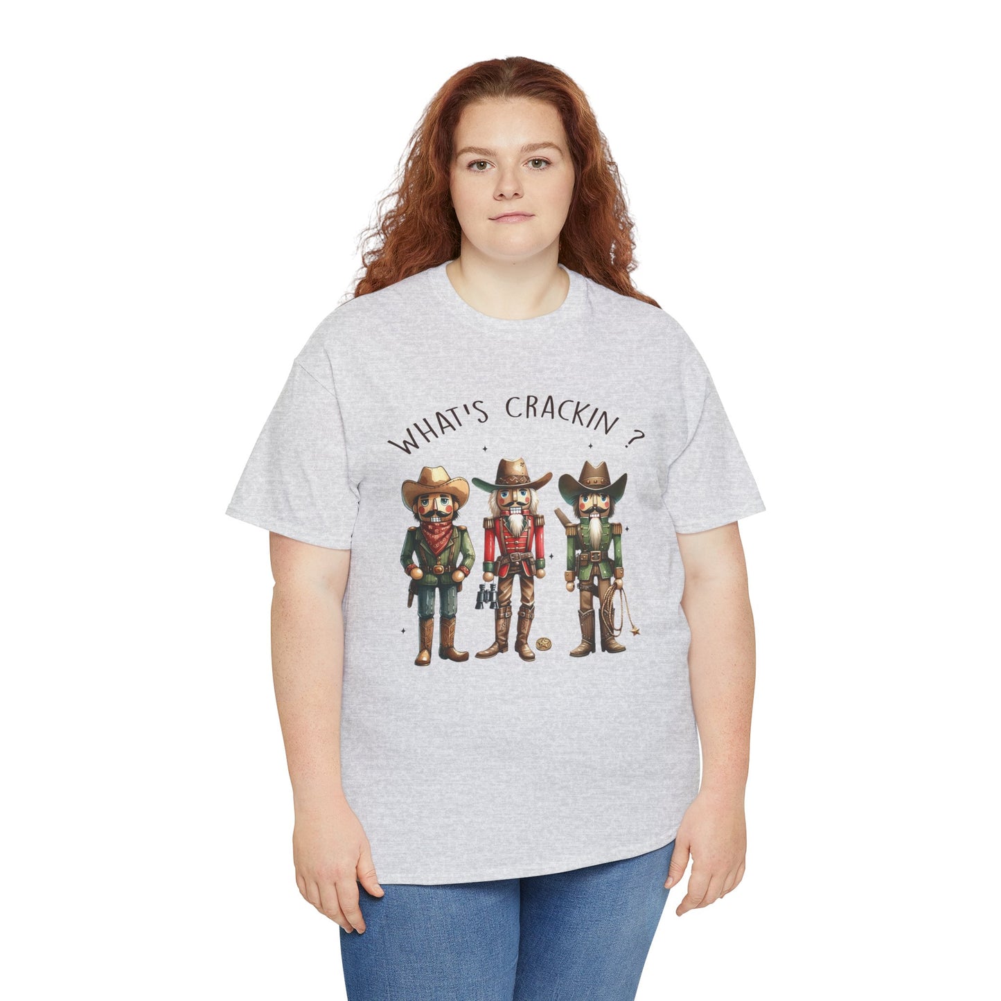 What's Crackin'? Cowboy Graphic Heavy Cotton Tee