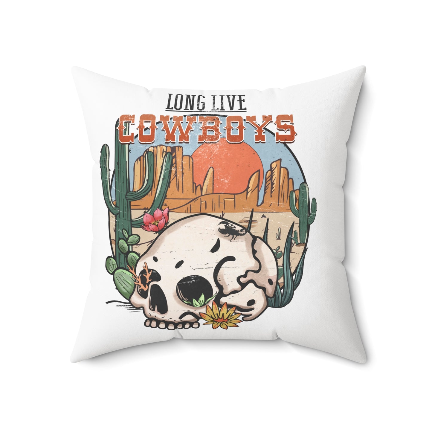 Spun Polyester Square Pillow