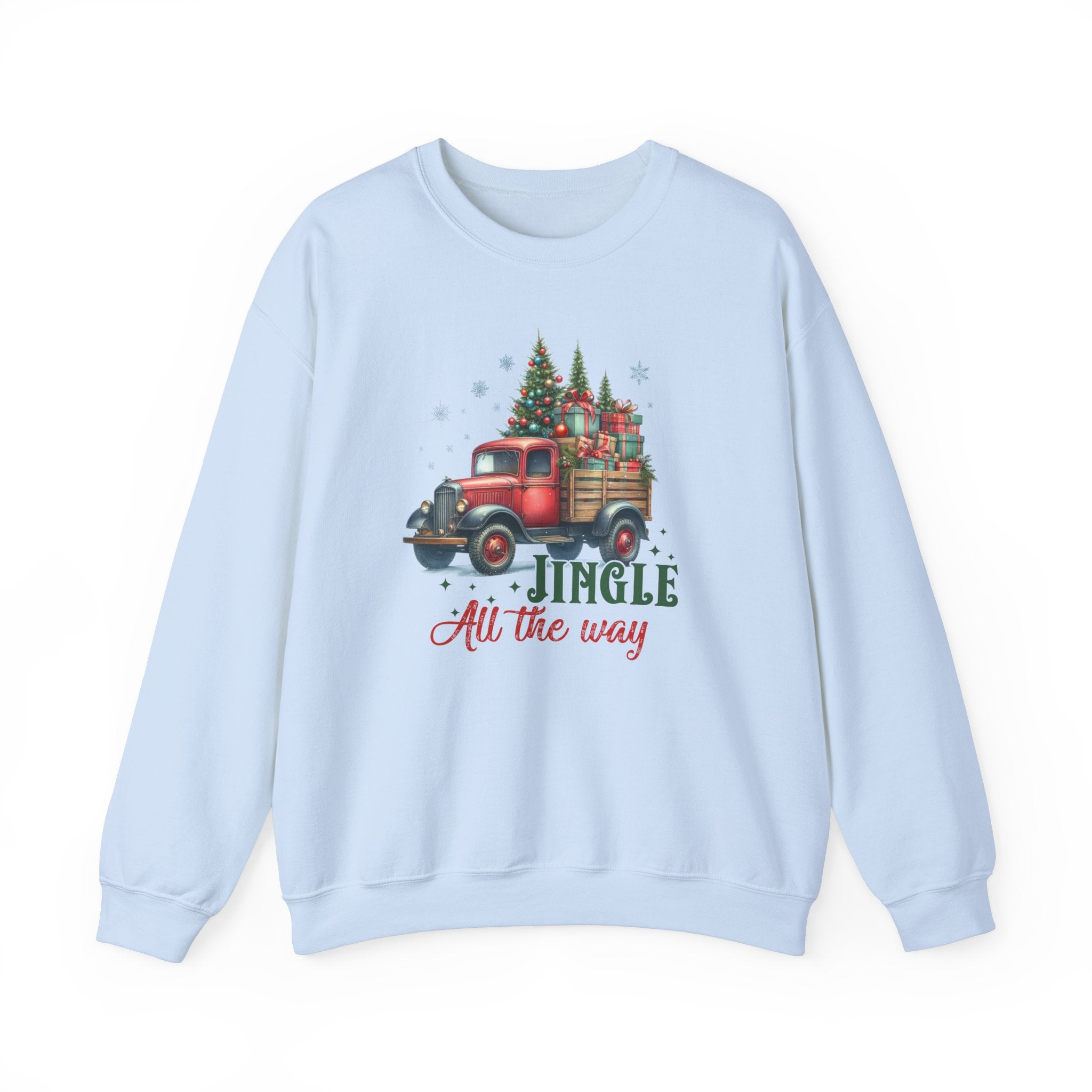 Jingle All the Way Sweatshirt - Cozy Heavy Blend Crewneck for Holiday Cheer
