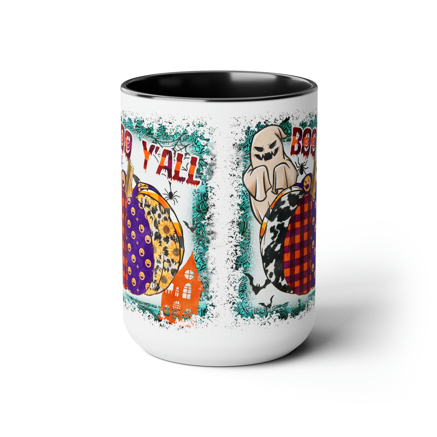 Two-Tone Coffee Mugs, 15oz