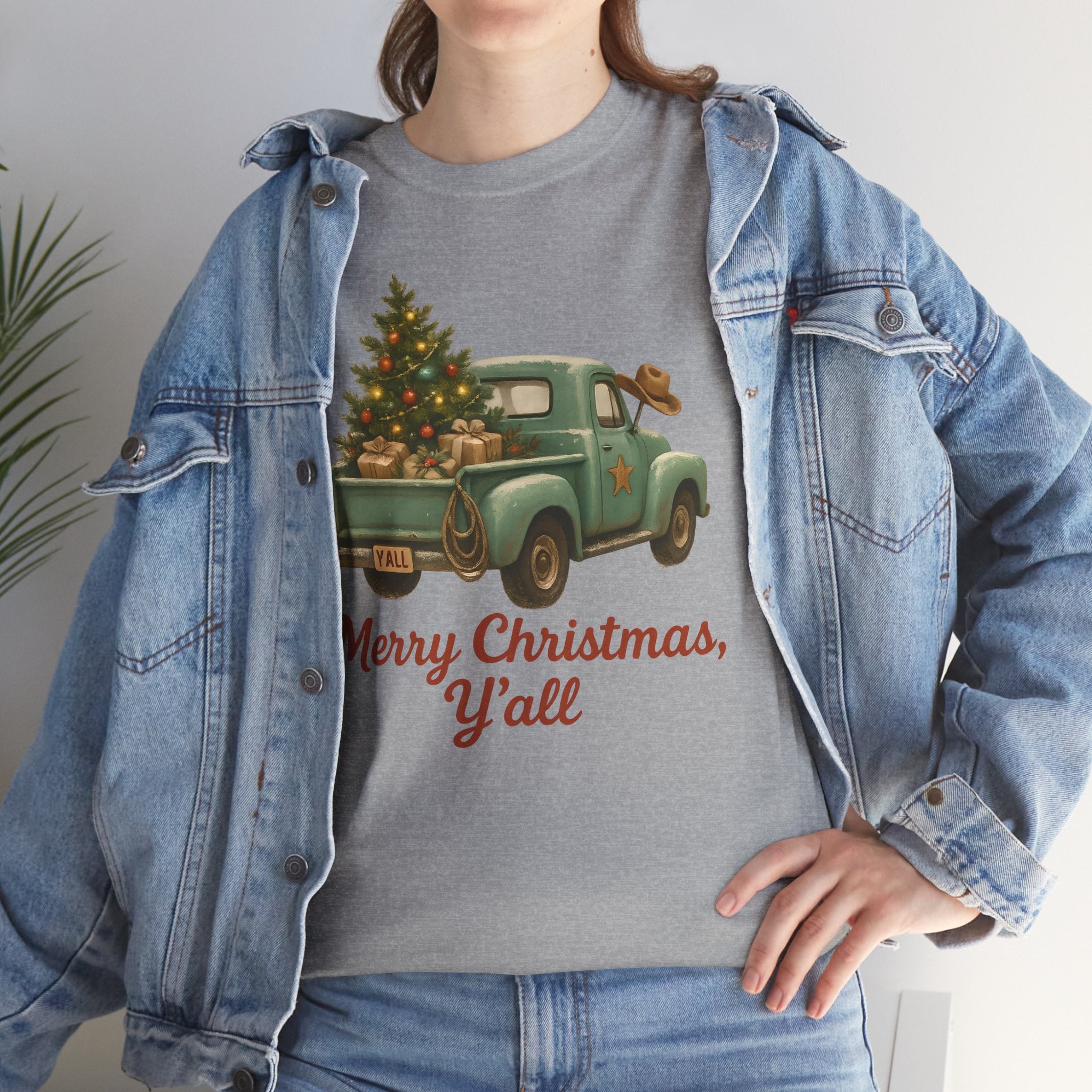 'Merry Christmas, Y'all' Vintage Holiday Tee