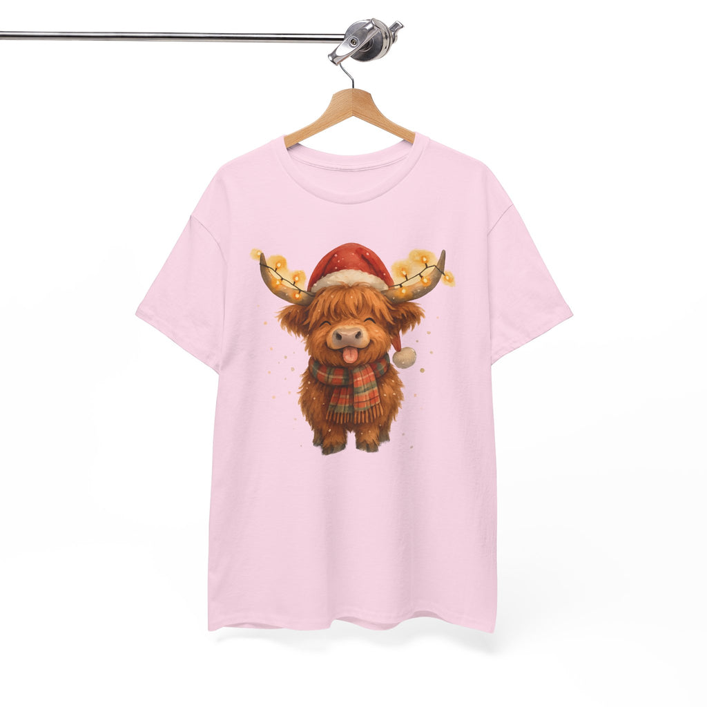Christmas Highland Cow Tee