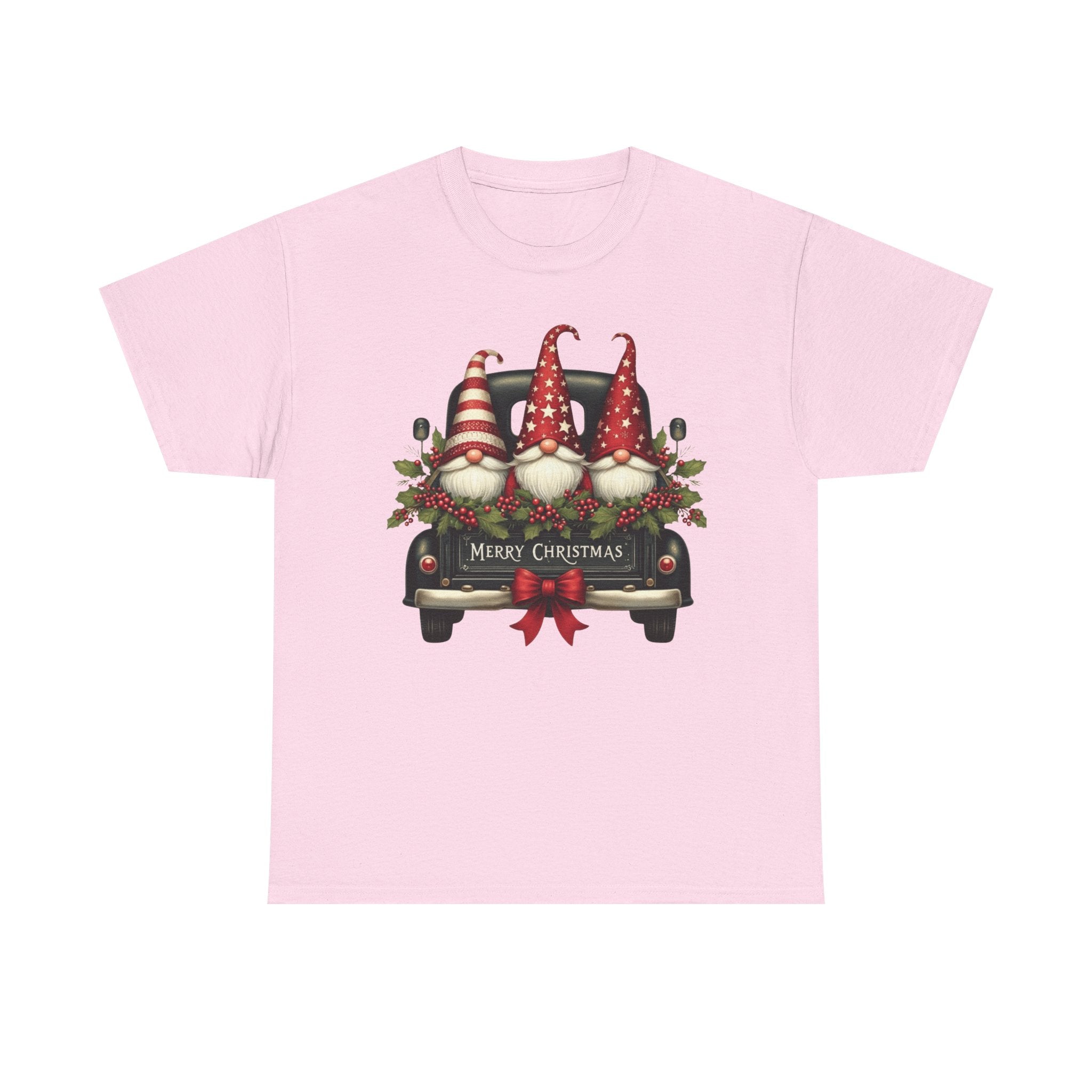 Christmas Gnome Truck Tee — Merry Christmas Holiday Shirt