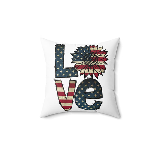 Love American Throw Pillow