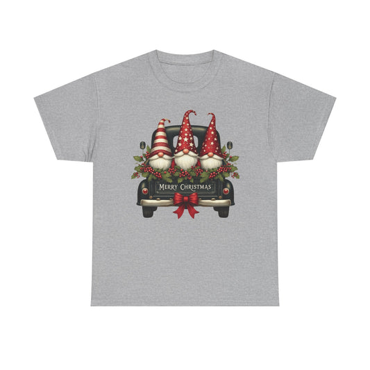 Christmas Gnome Truck Tee — Merry Christmas Holiday Shirt