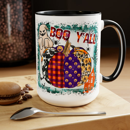 Two-Tone Coffee Mugs, 15oz