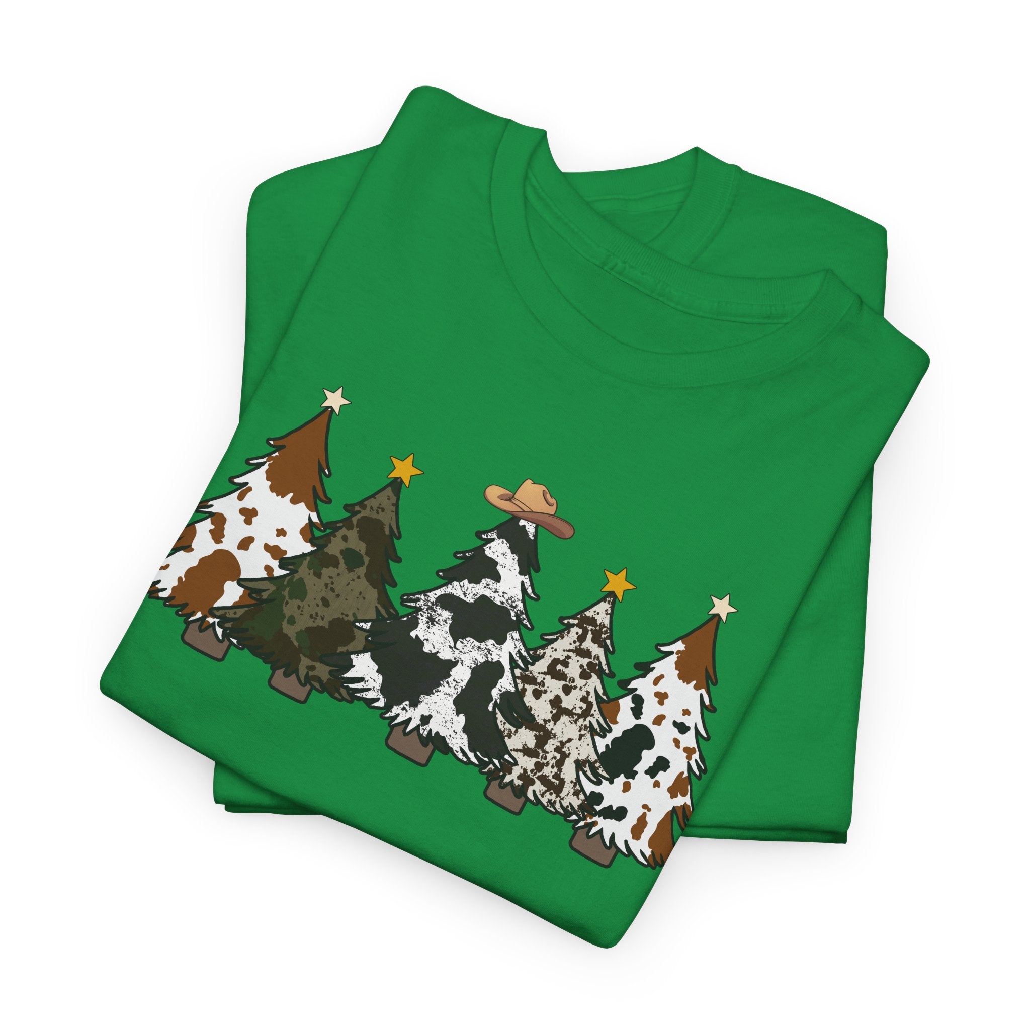 Whimsical Holiday Trees Heavy Cotton Tee