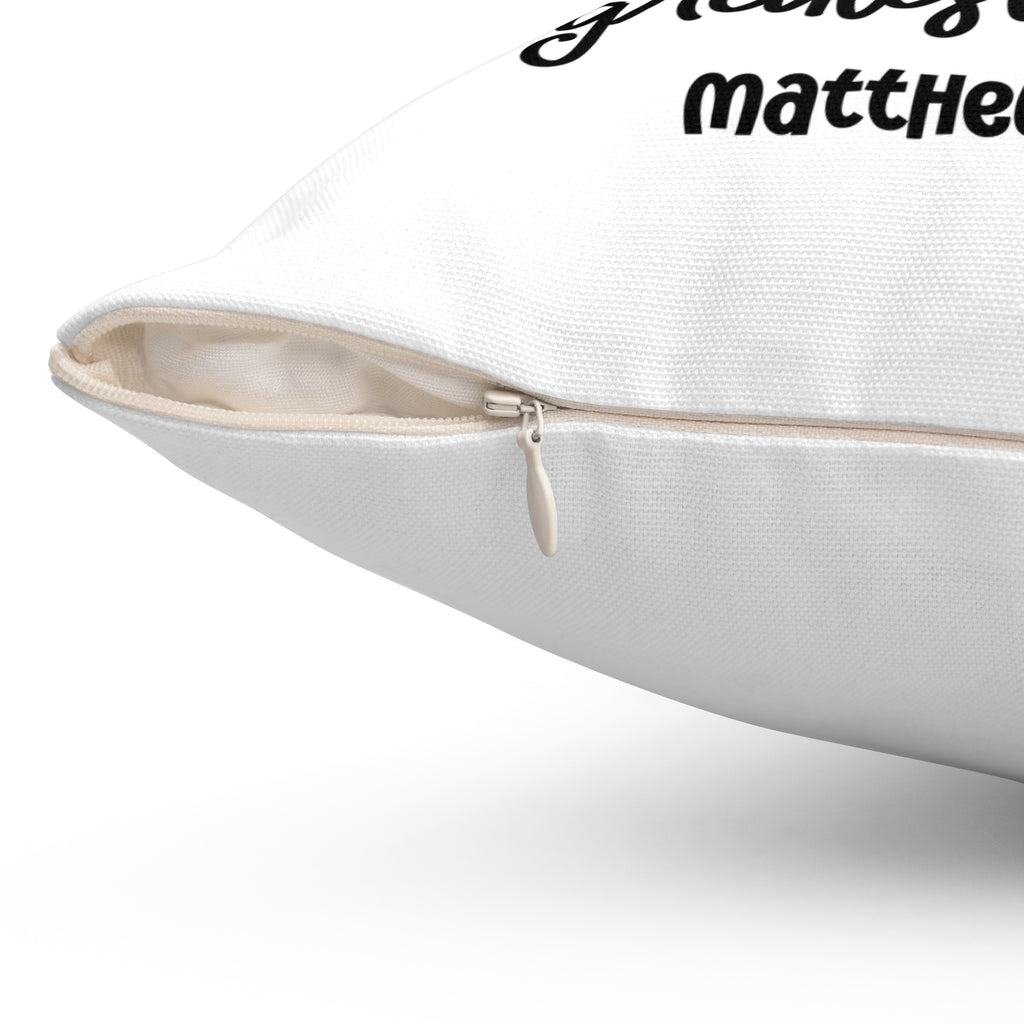 The Greatest Gift of All Nativity Square Pillow | Cozy Christmas Decor