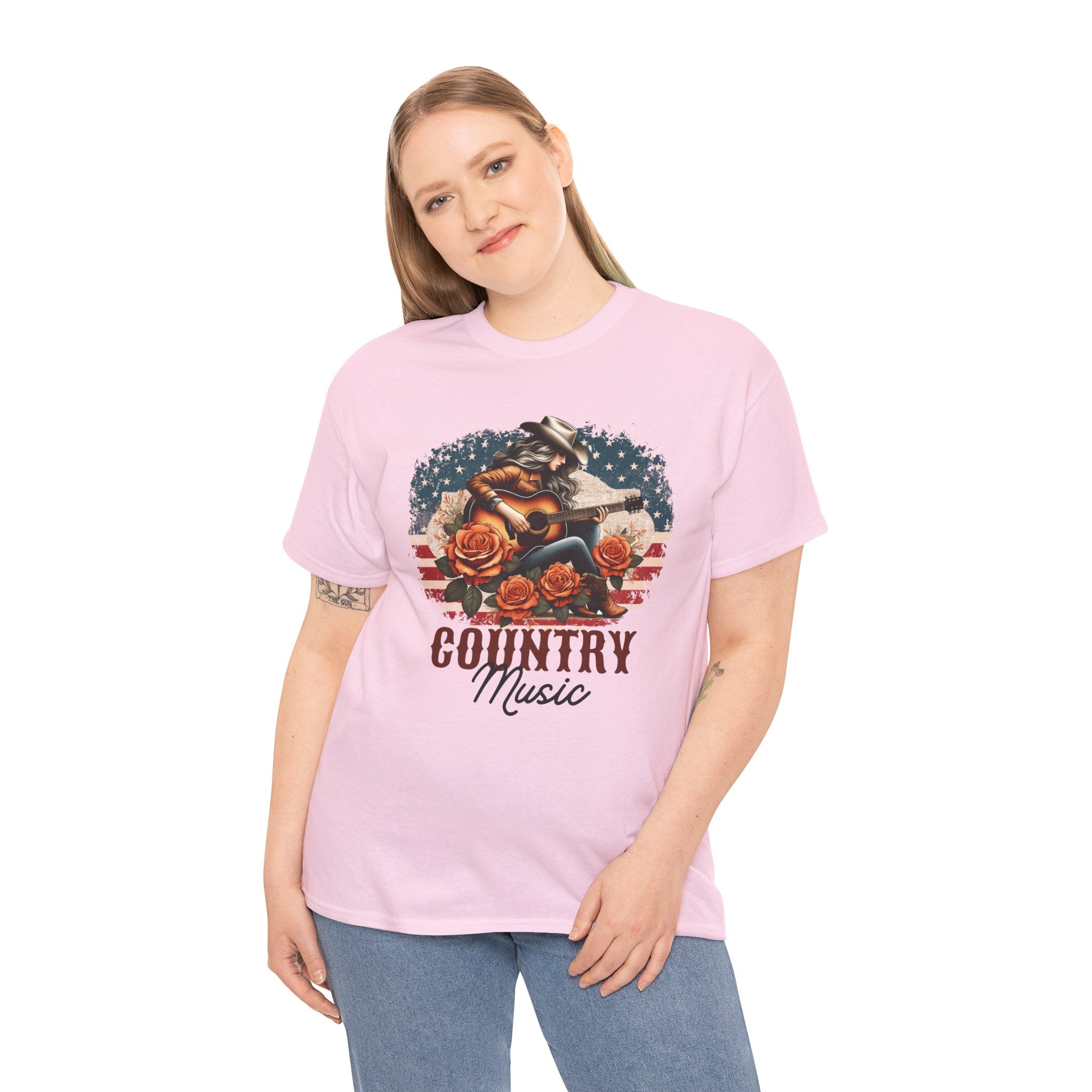 Country Music American Flag Tee