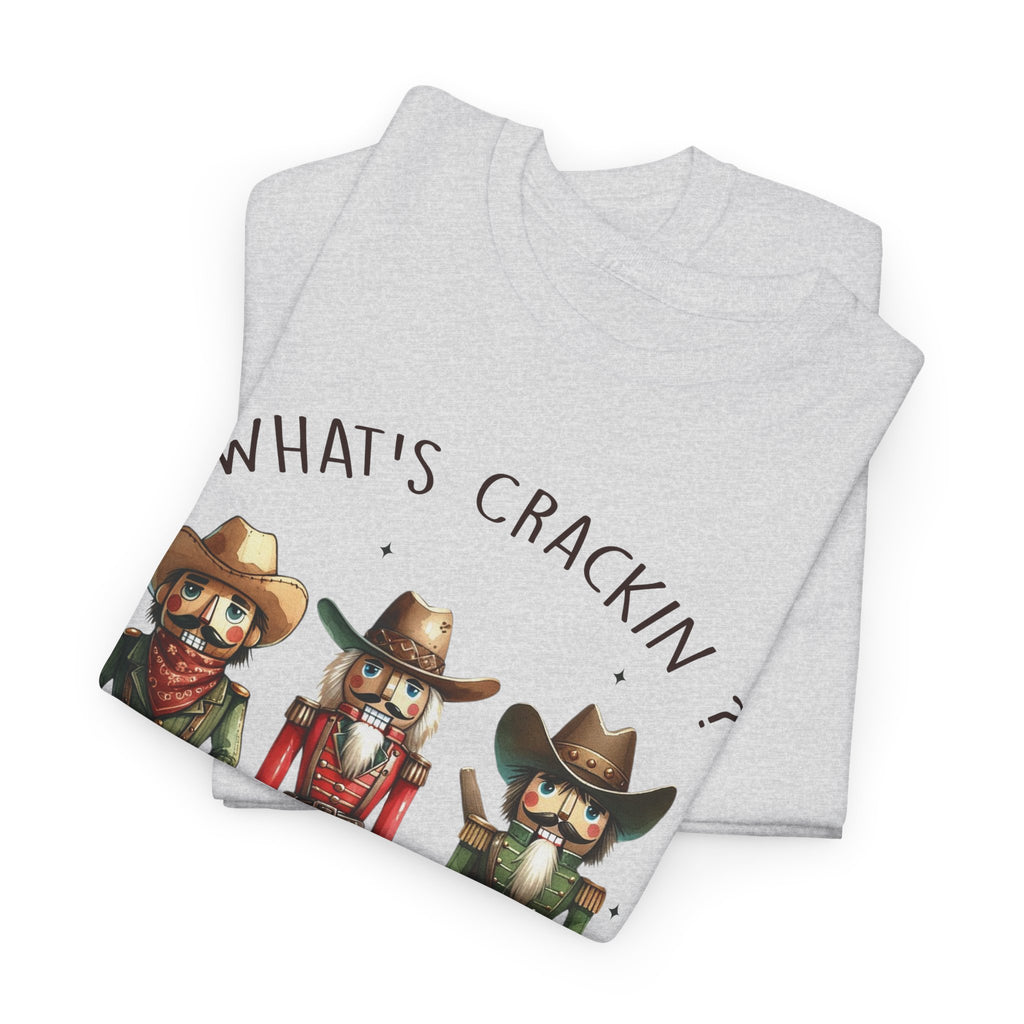 What's Crackin'? Cowboy Graphic Heavy Cotton Tee